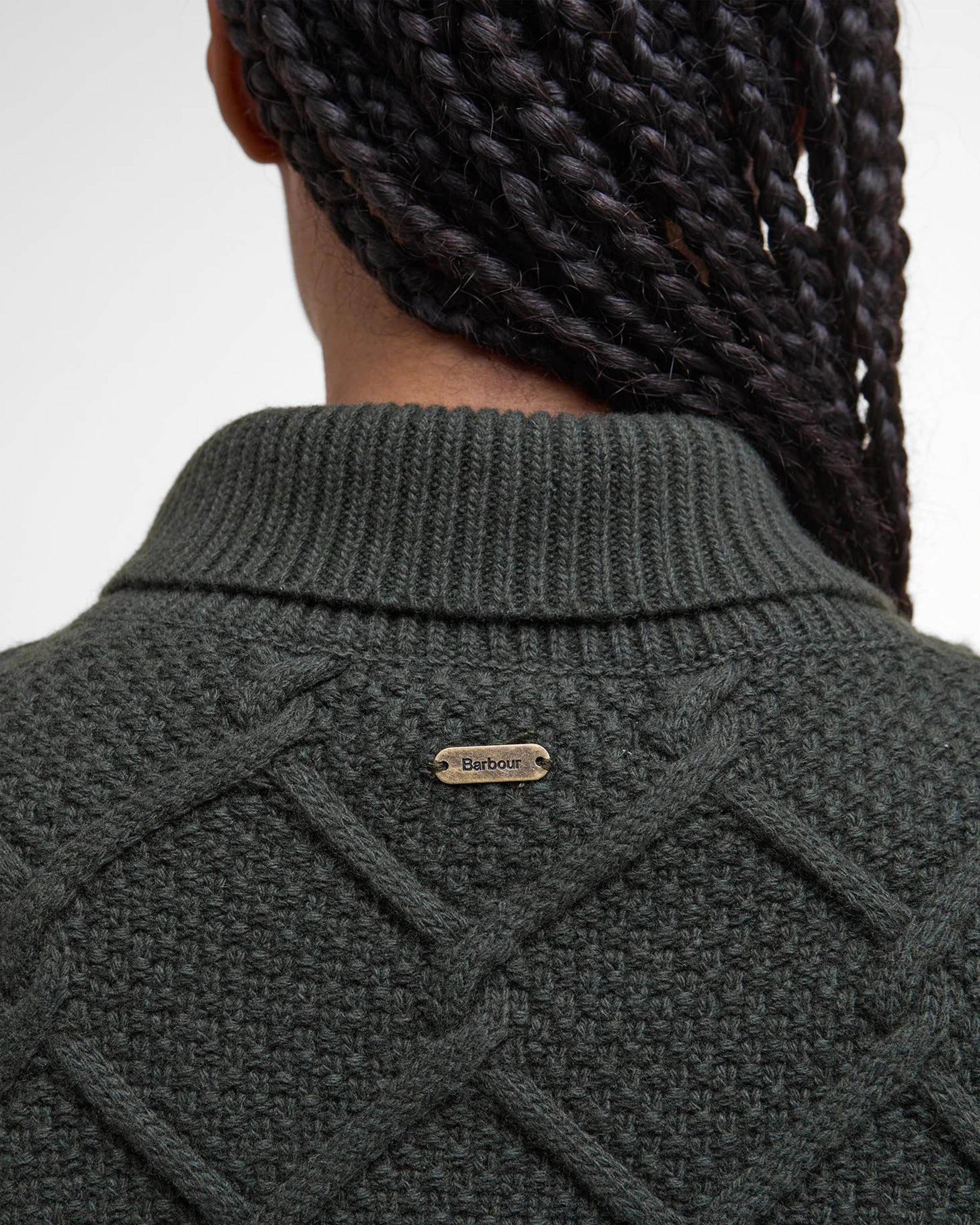 Burne Roll Neck Knit AW25 Barbour Donna - Olive