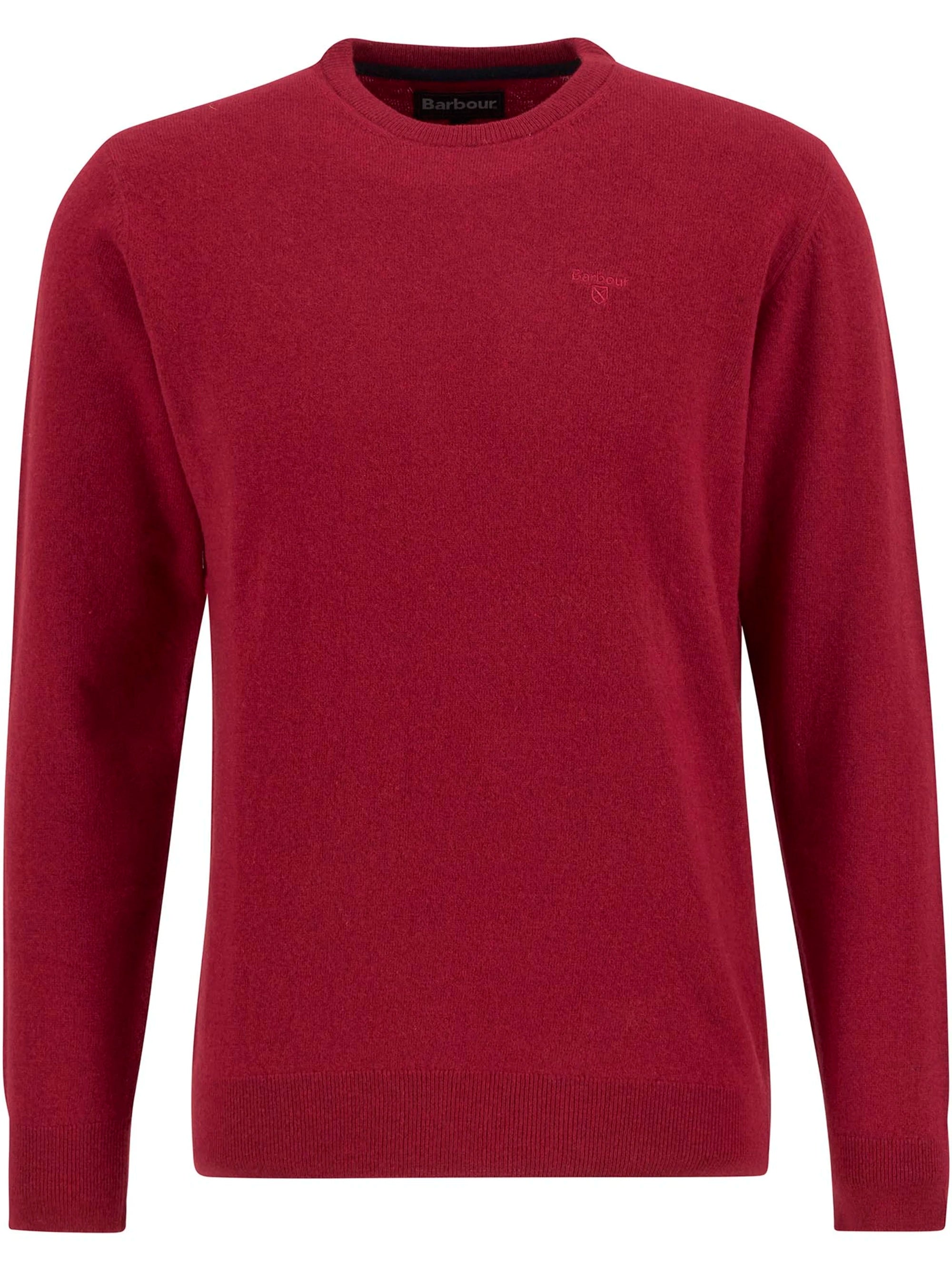 Essential L/Wool Crew AW25 Barbour - Biking Red