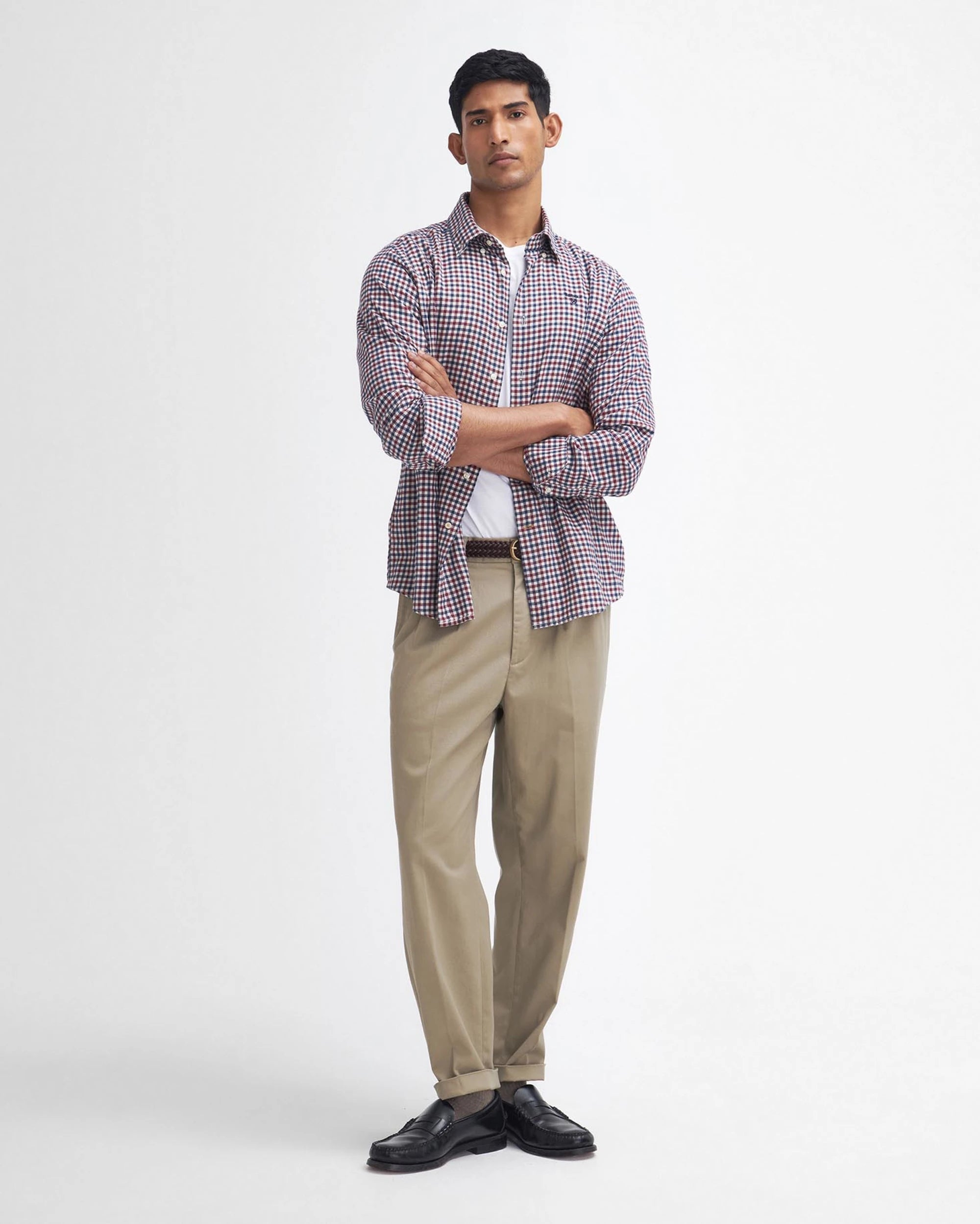 Finkle Tailored Shirt AW25 Barbour - Merlot