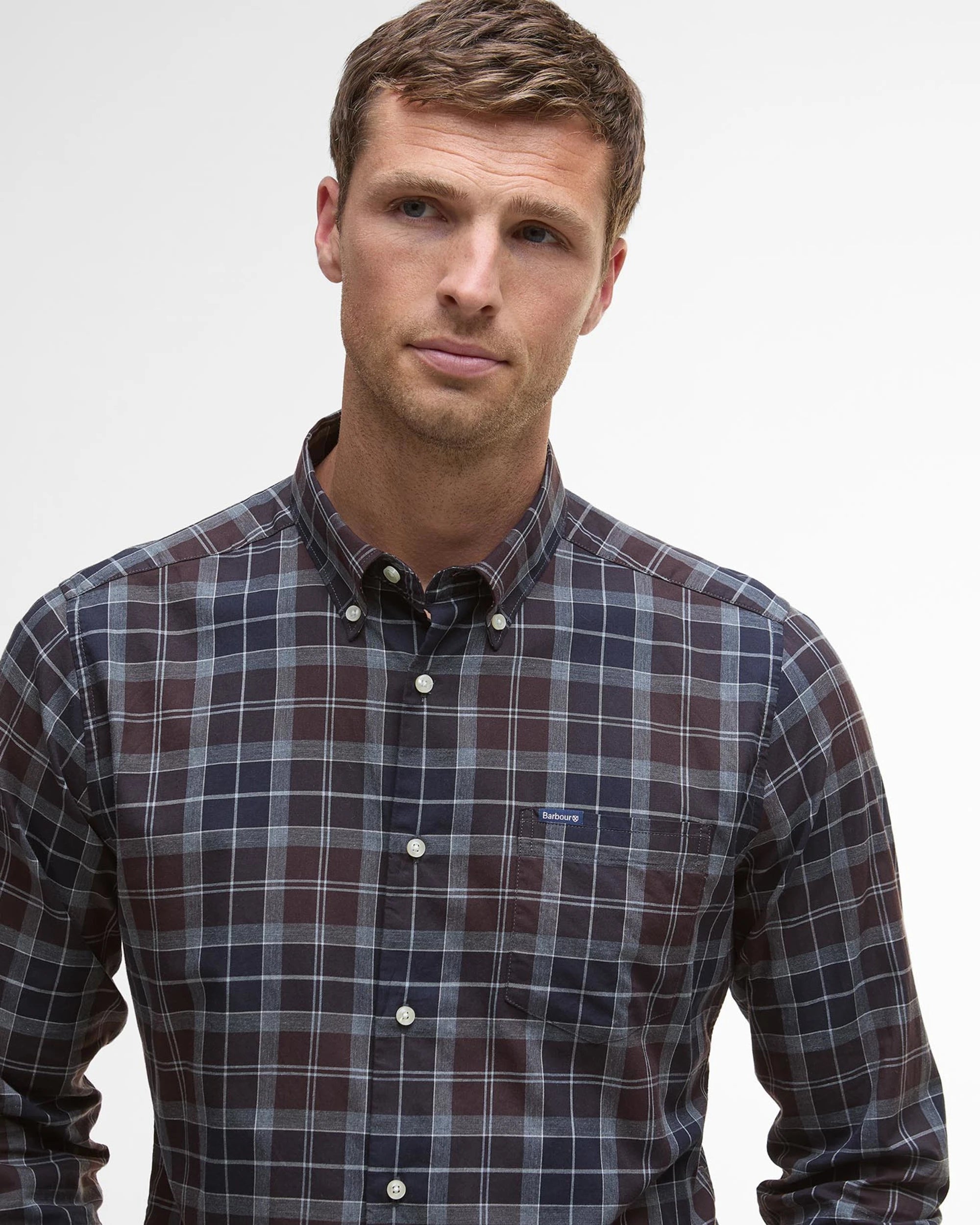 Wetheram Tailored Shirt AW25 Barbour - Midnight Oak Tartan