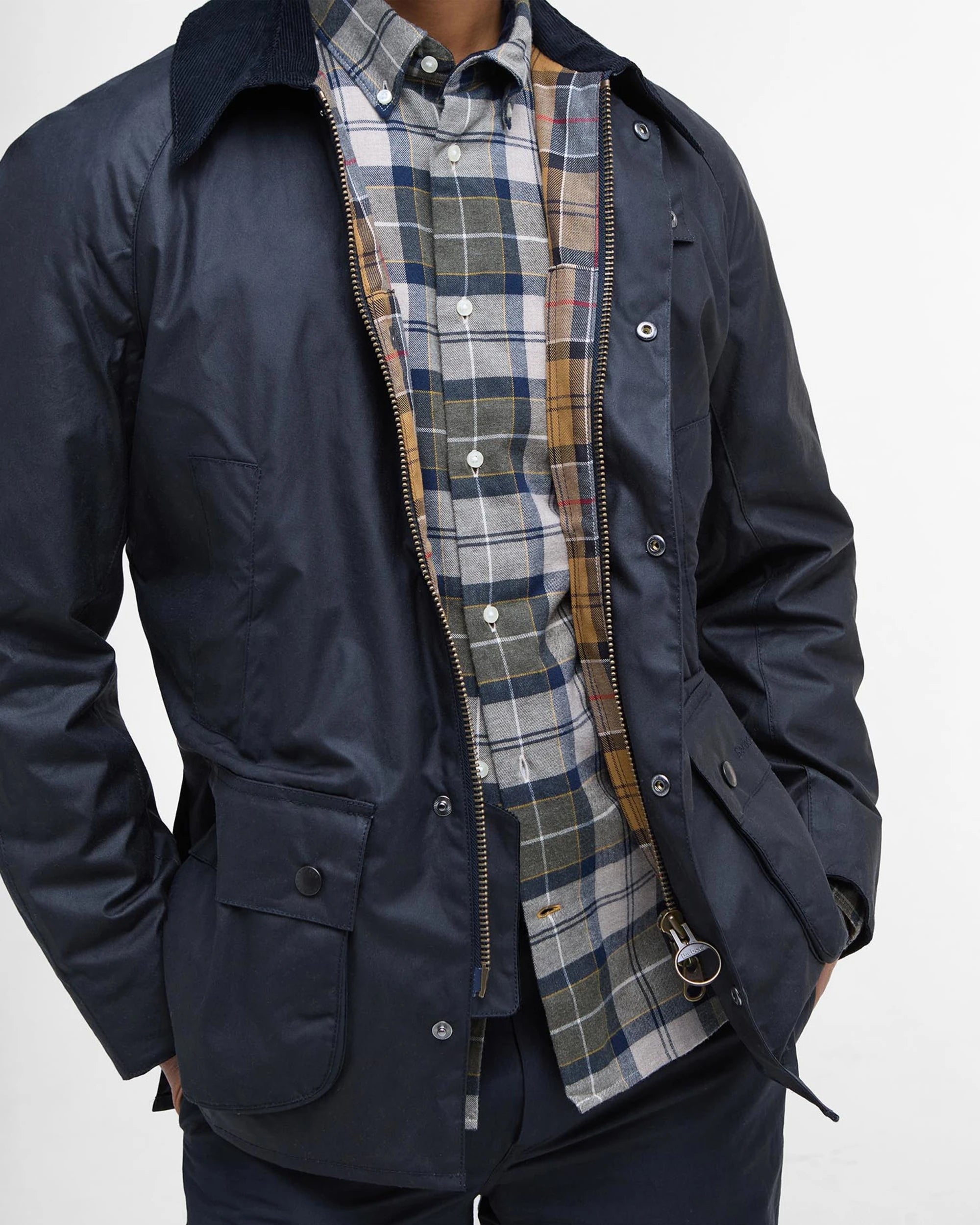 Ashby Wax Jacket AW25 Barbour - Navy