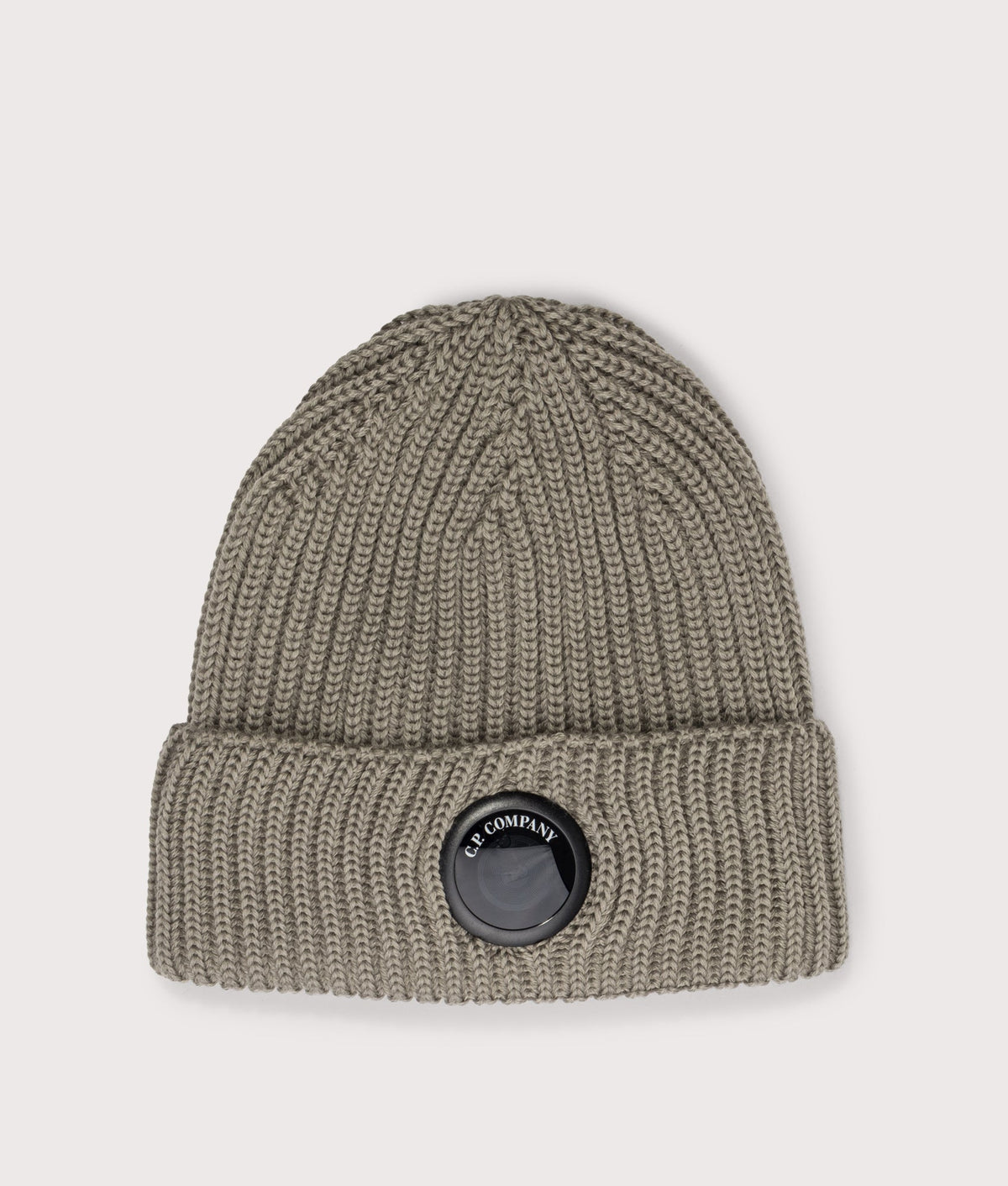 C.P. Company Extrafine Merino Wool Lens Beanie Fallen Rock