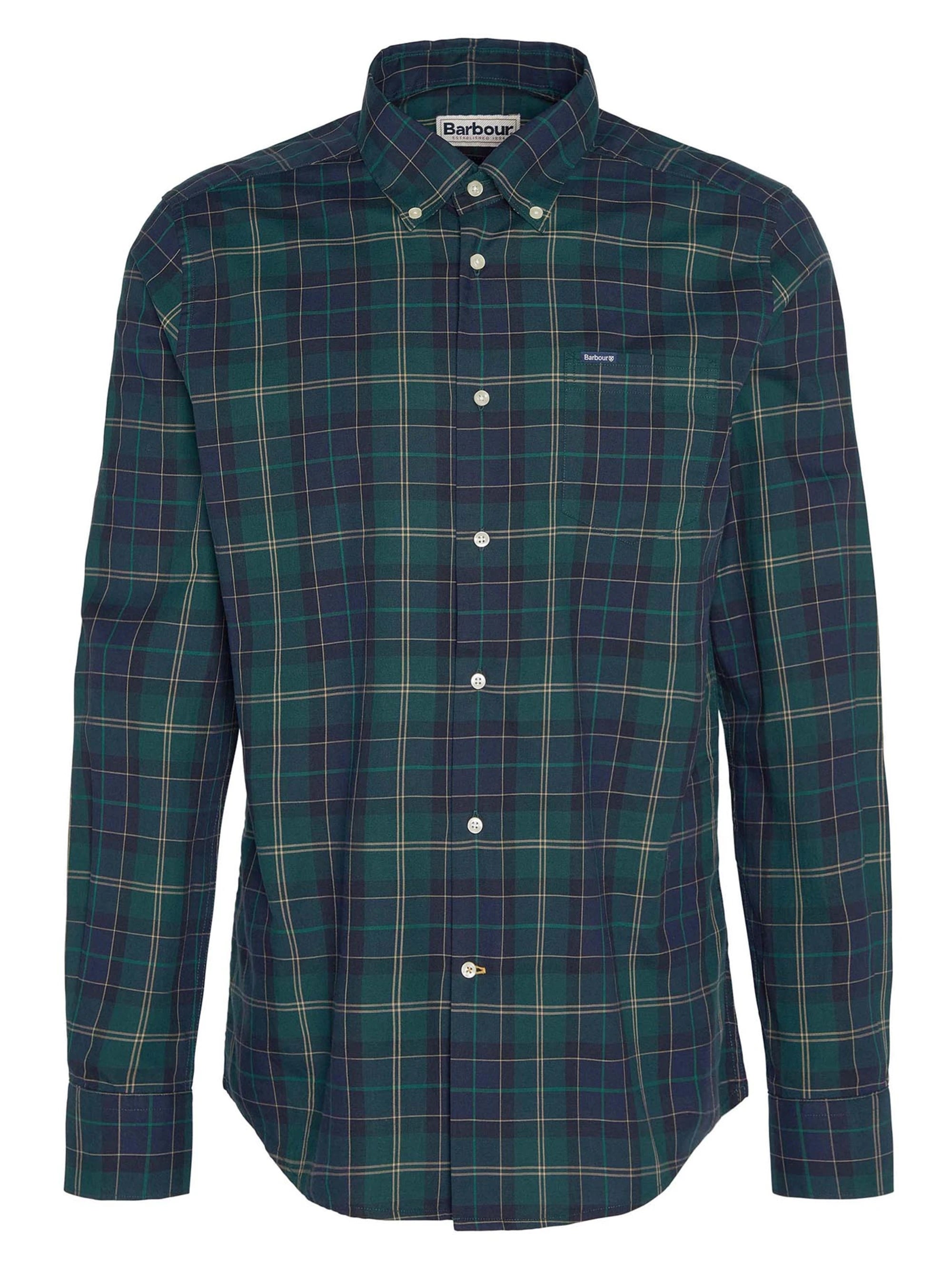 Wetheram Tailored Shirt AW25 Barbour - Green Loch