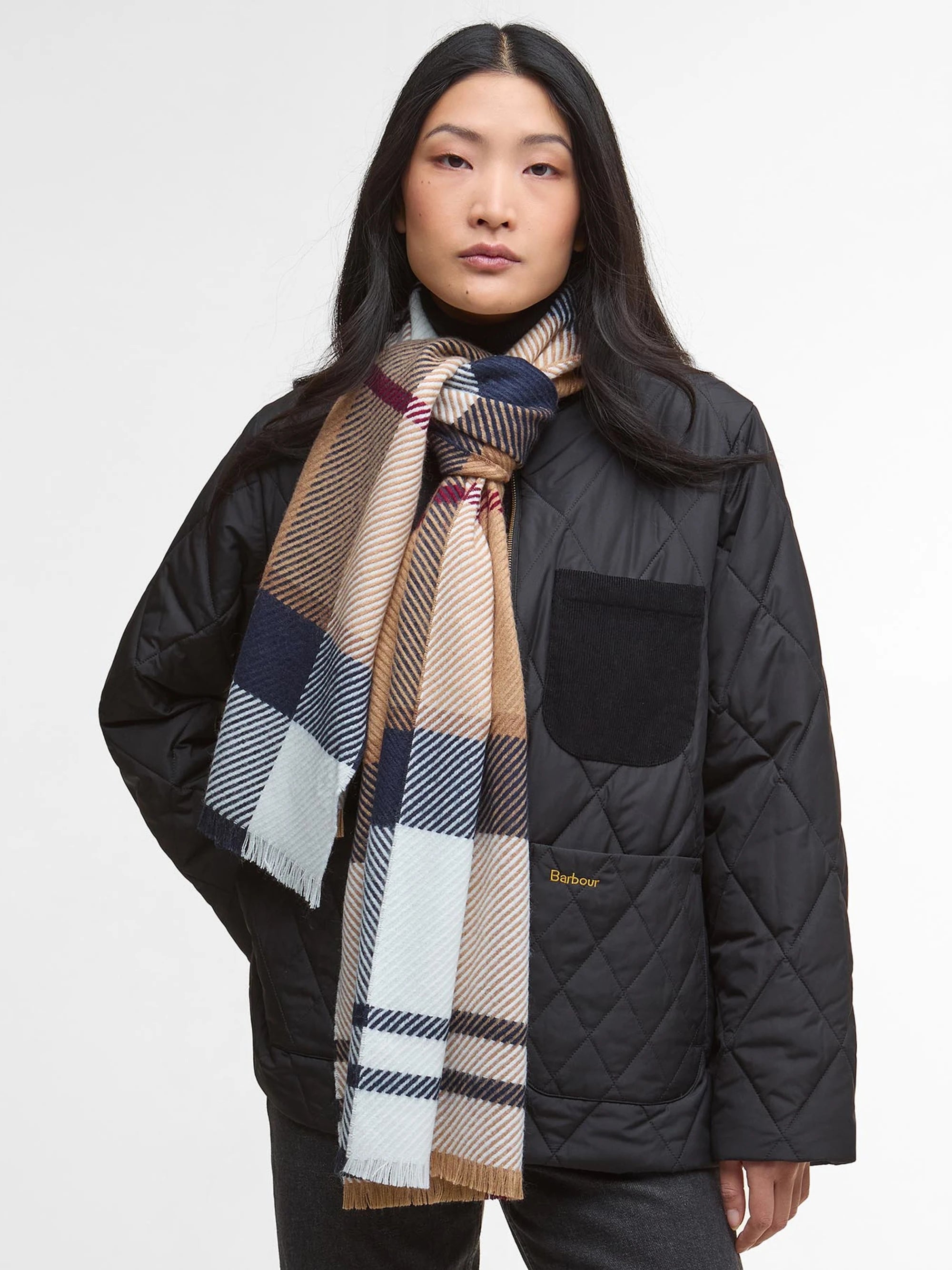 Blair Tartan Scarf AW25 Barbour - Hessian Tartan