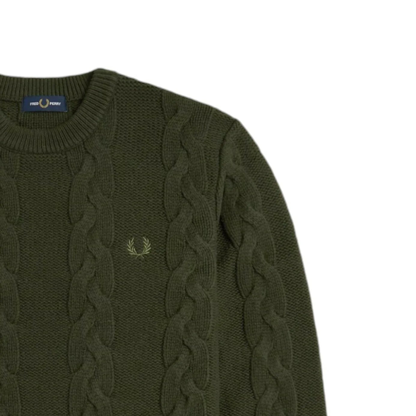 FP Chunky Cable Knit Jumper Fred Perry - Hunting Green