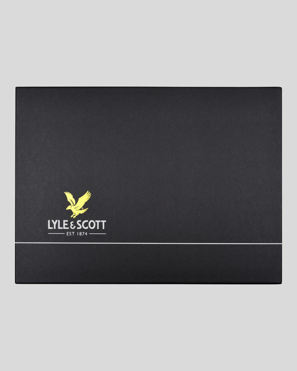 Lambswool Blend Checked Scarf and Beanie Gift Set Lyle &amp; Scott - Dark Navy