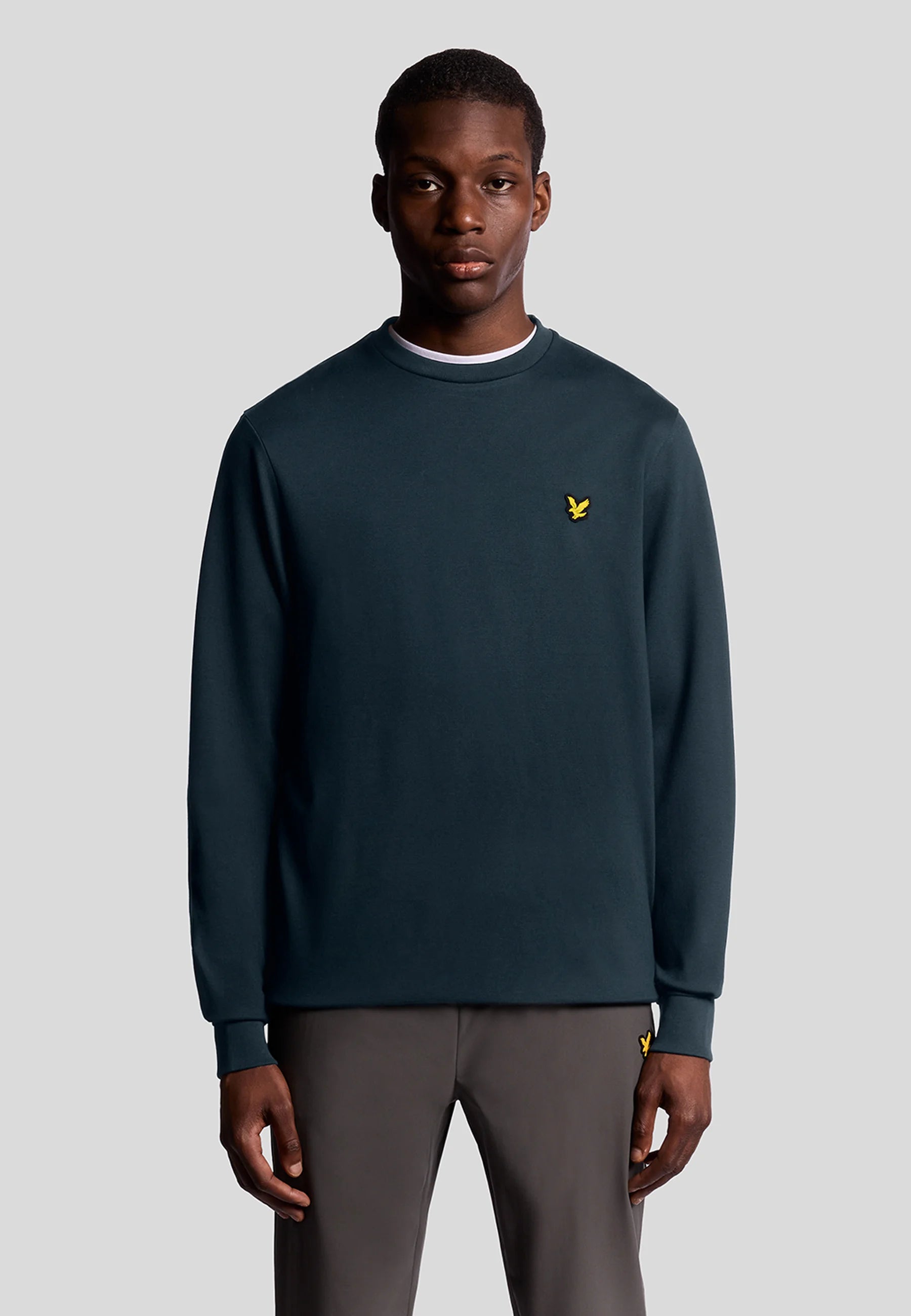 Brushed Back Crew Neck Sweatshirt Lyle & Scott AW25 - Dark Navy