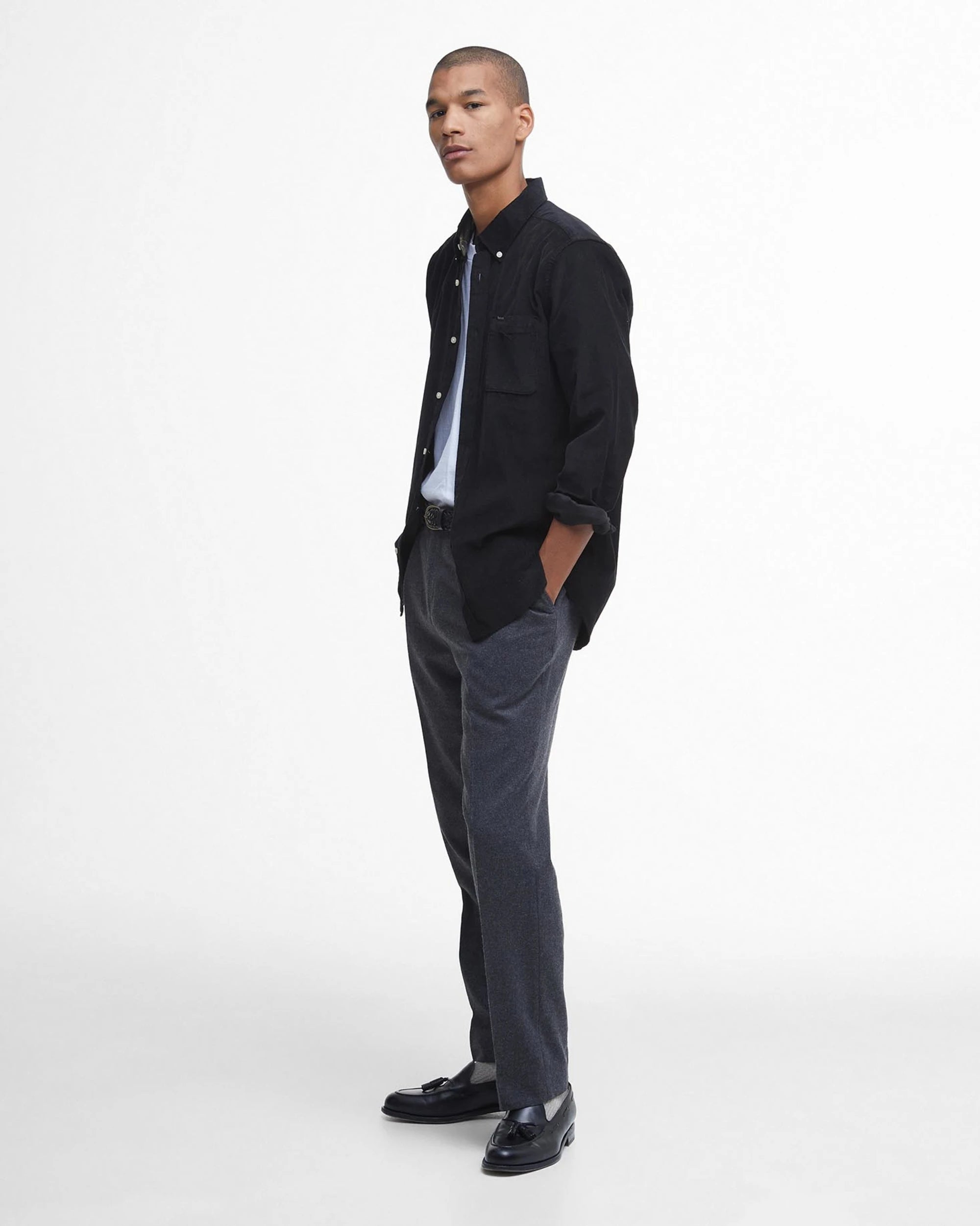 Ramsey Tailored Shirt AW25 Barbour - Black