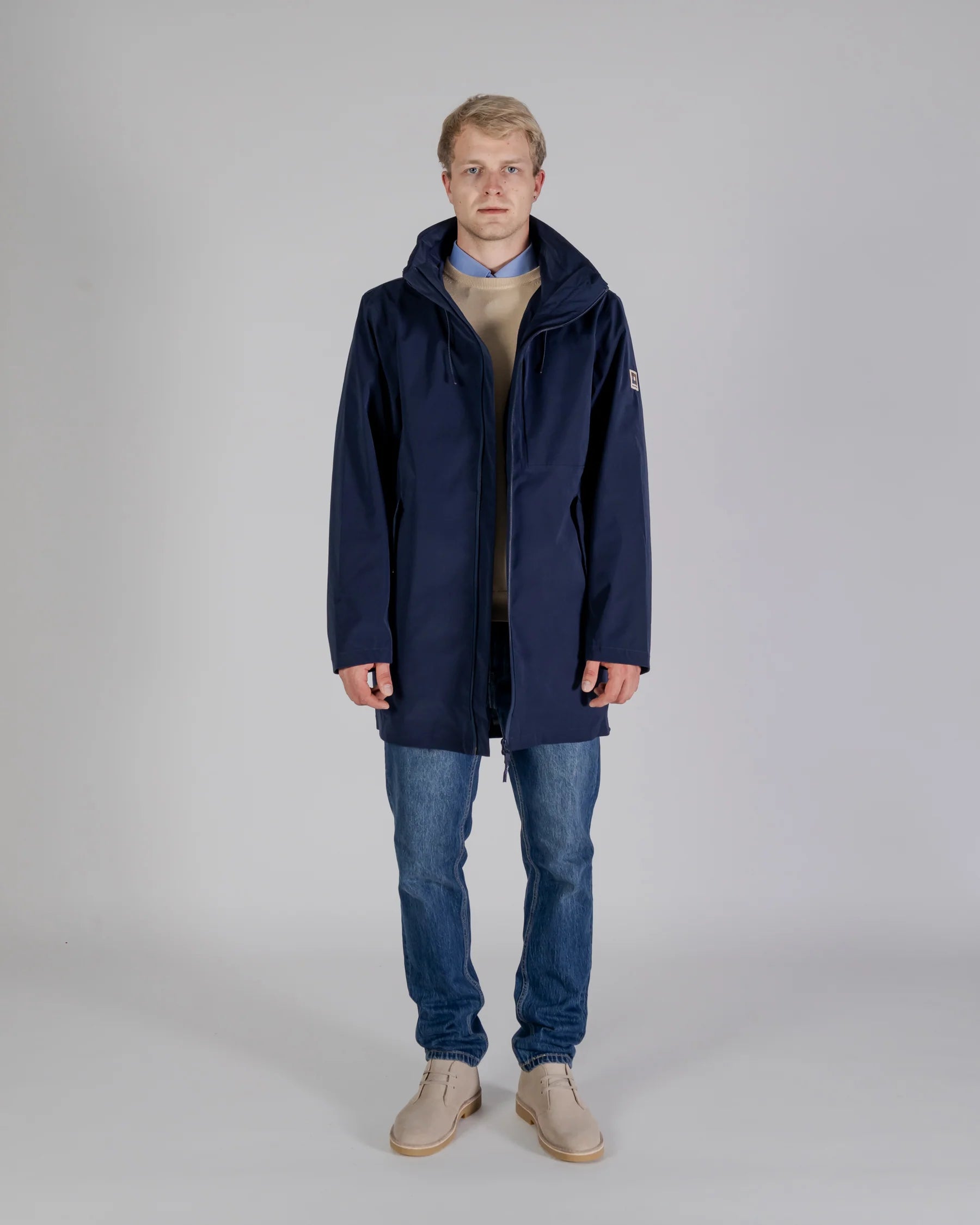 Hydro 3-Way Active Club Check Parka Aquascutum - Navy