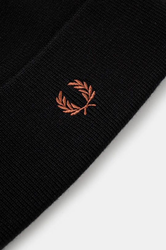 FP Classic Beanie FW24 Fred Perry - Black / Whiskey Brown