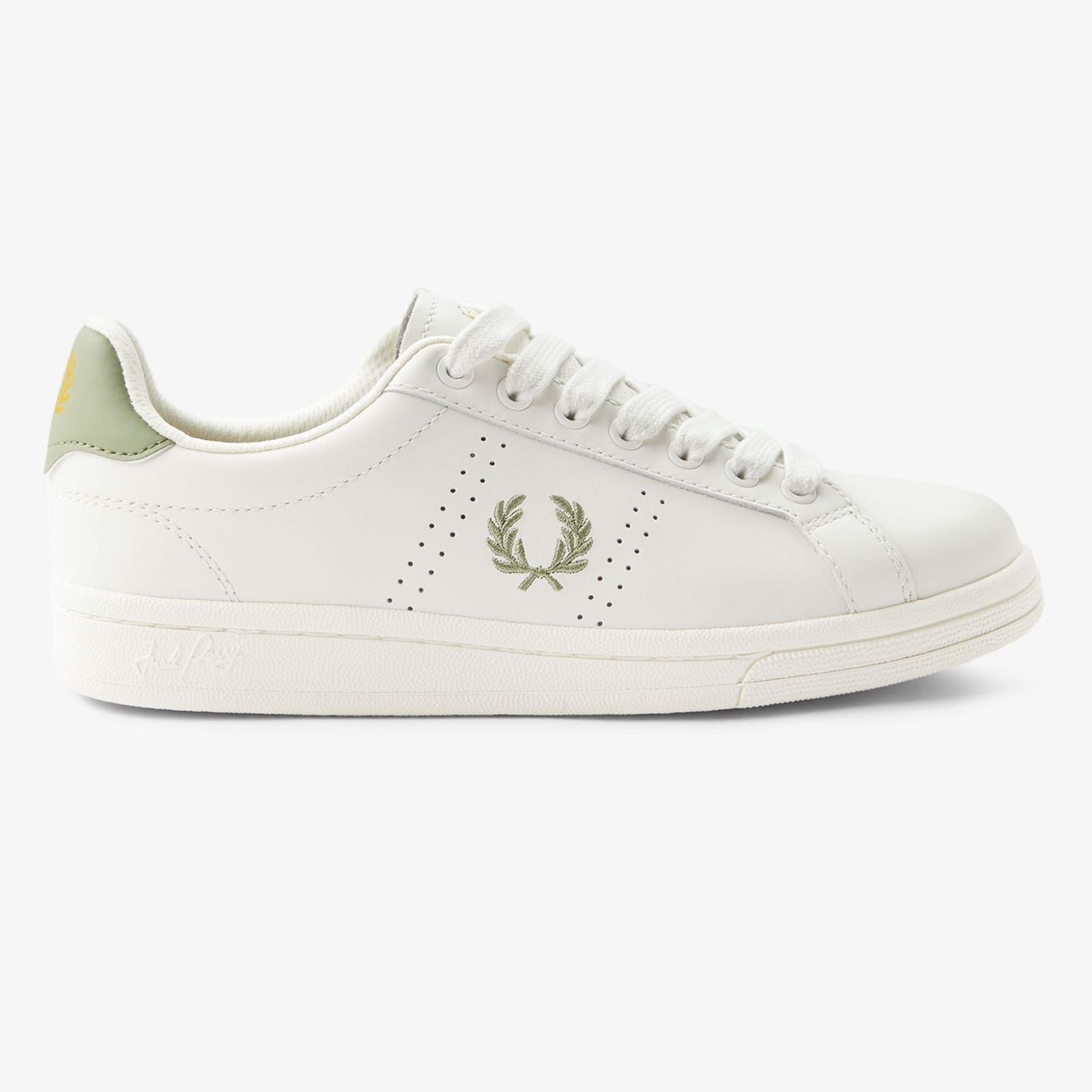 FP B721 Leather Fred Perry - Light Ecru