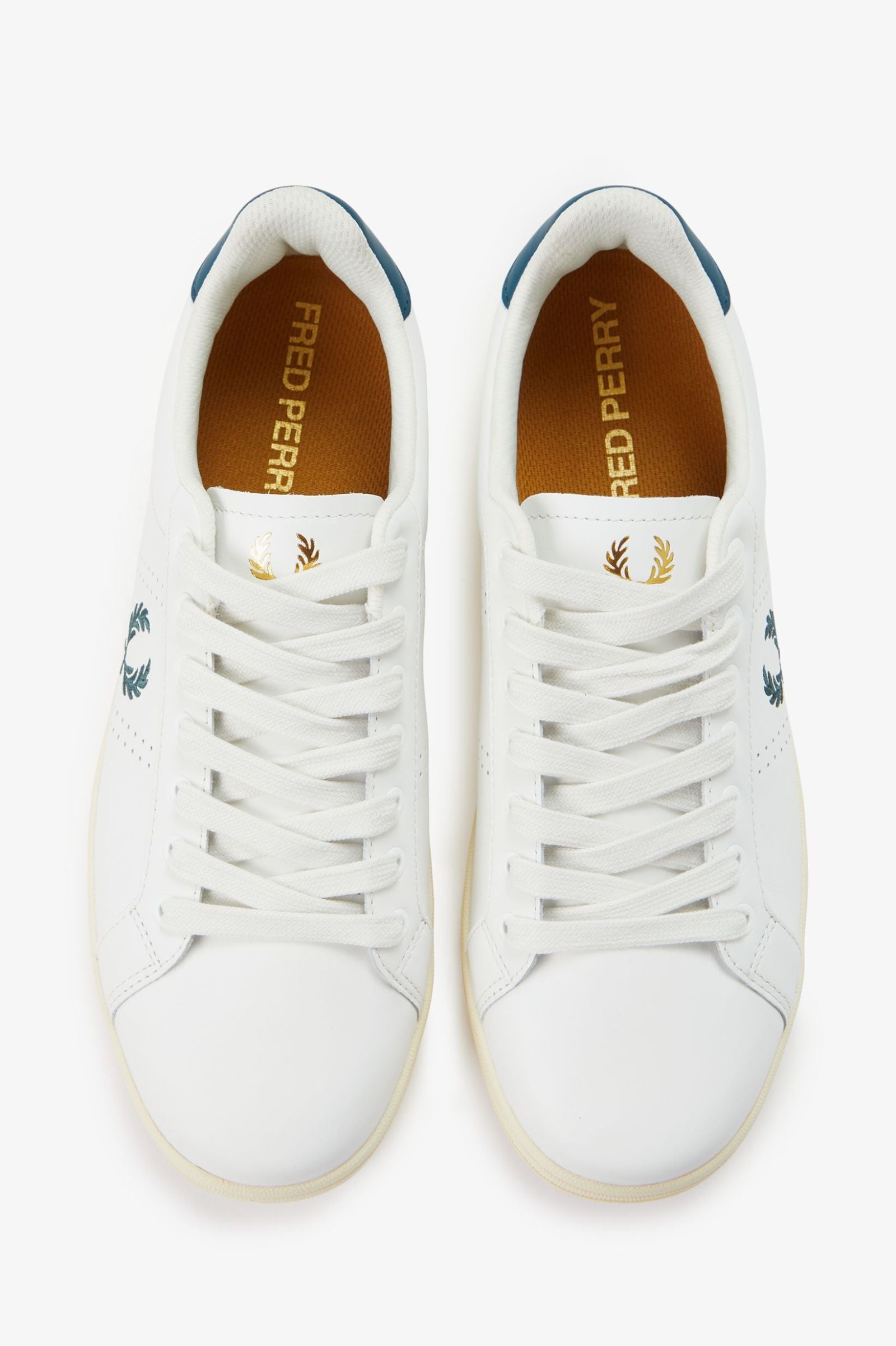 B721 Leather Fred Perry AW25 - Snow White