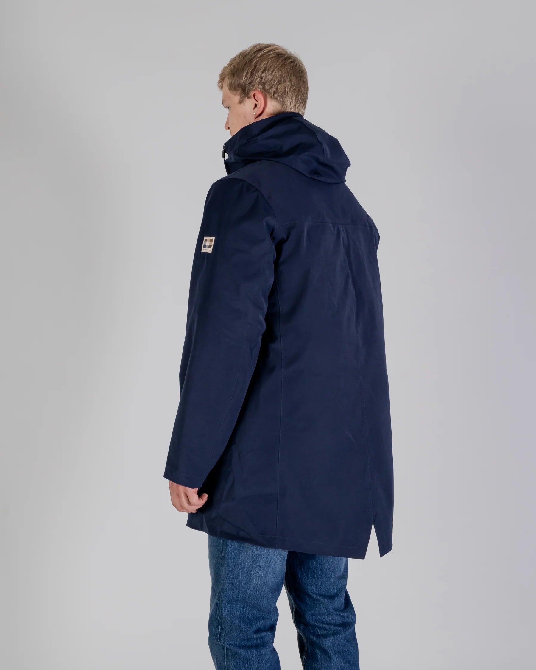 Hydro 3-Way Active Club Check Parka Aquascutum - Navy