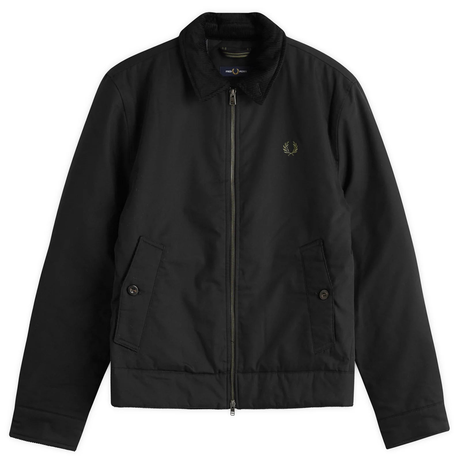 Cotton Caban Jacket Fred Perry AW25 - Black