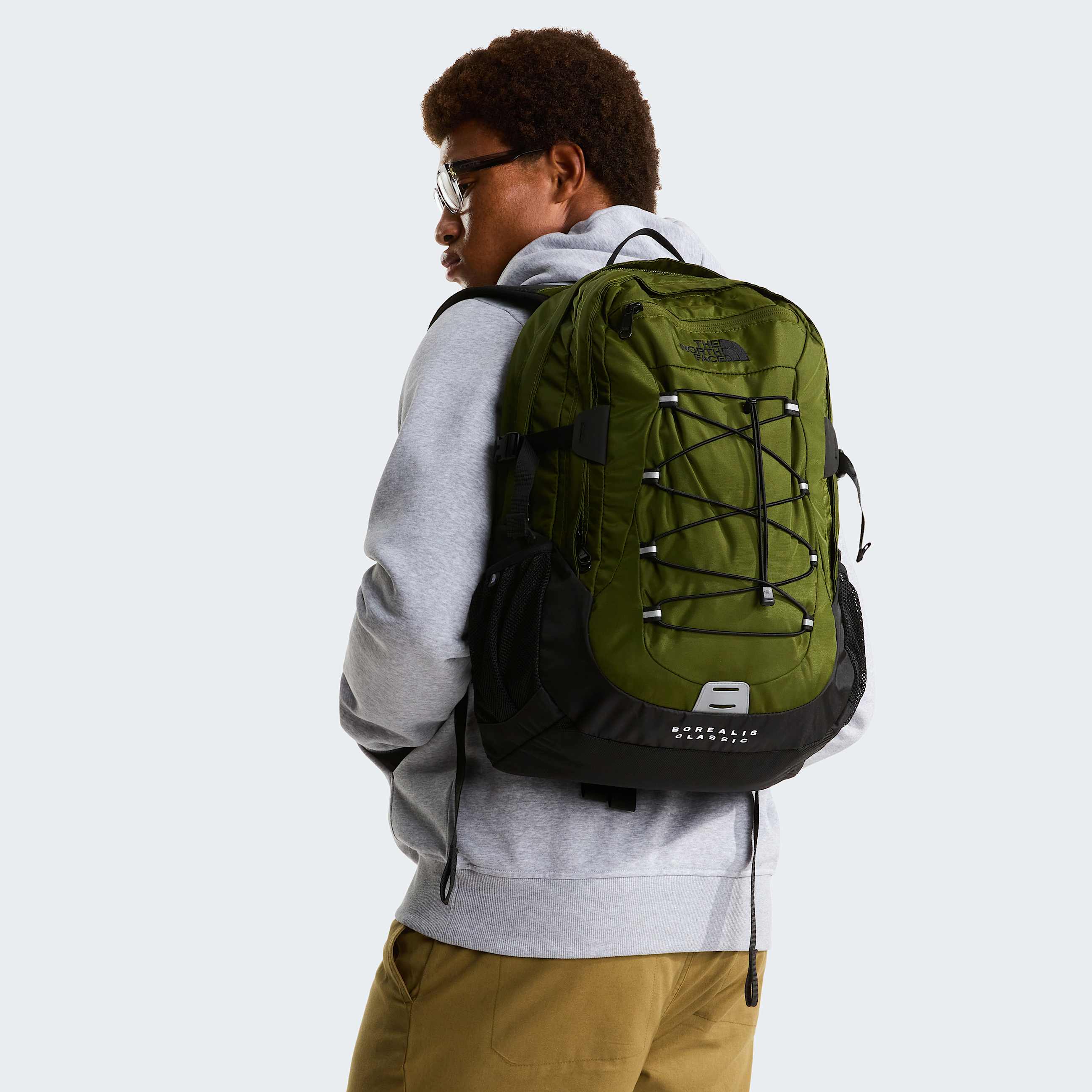 Borealis Classic Backpack The North Face - Woodland Green-TNF Black