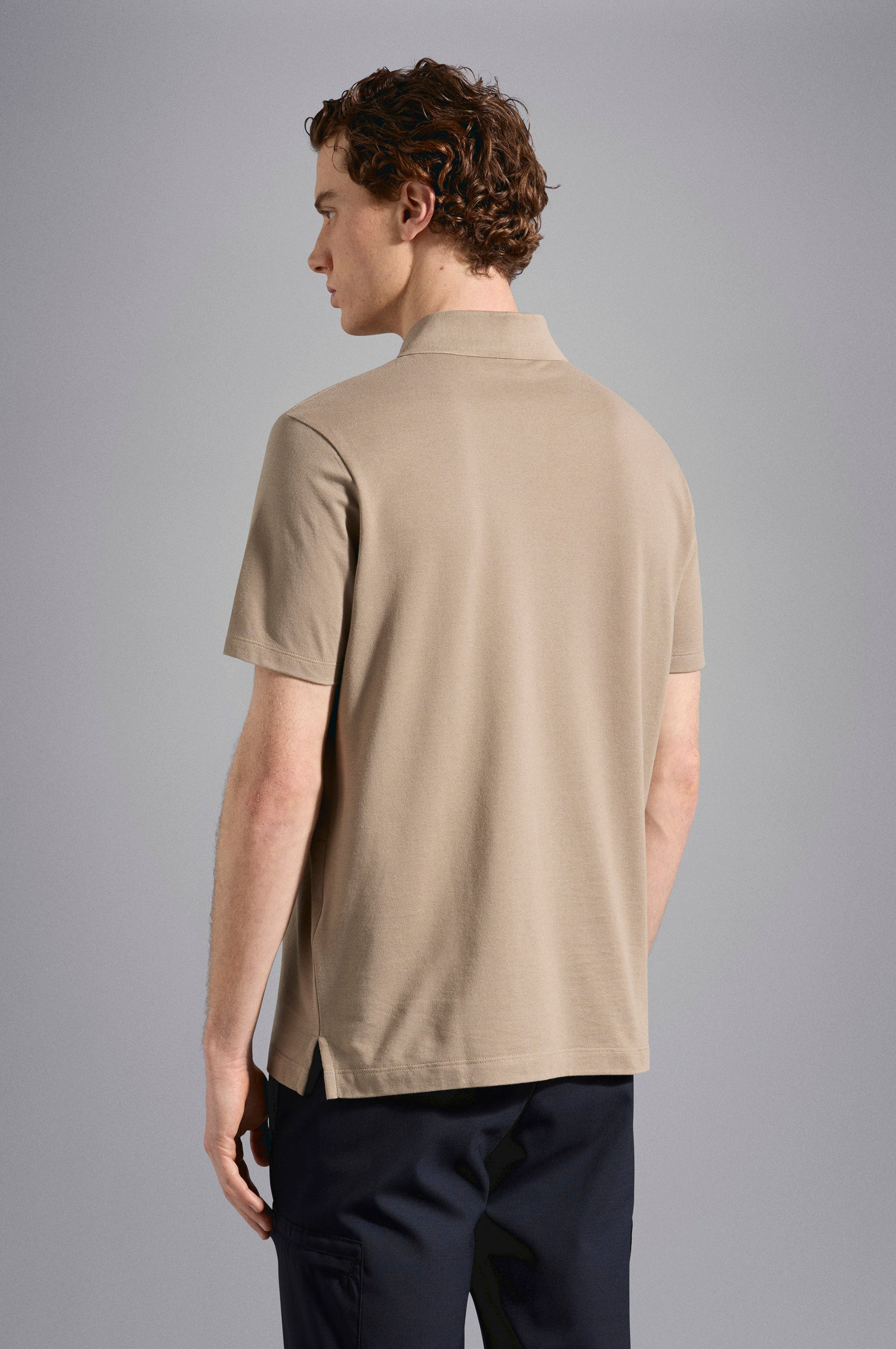 Cotton Piqué Polo Shirt Paul & Shark - Beige