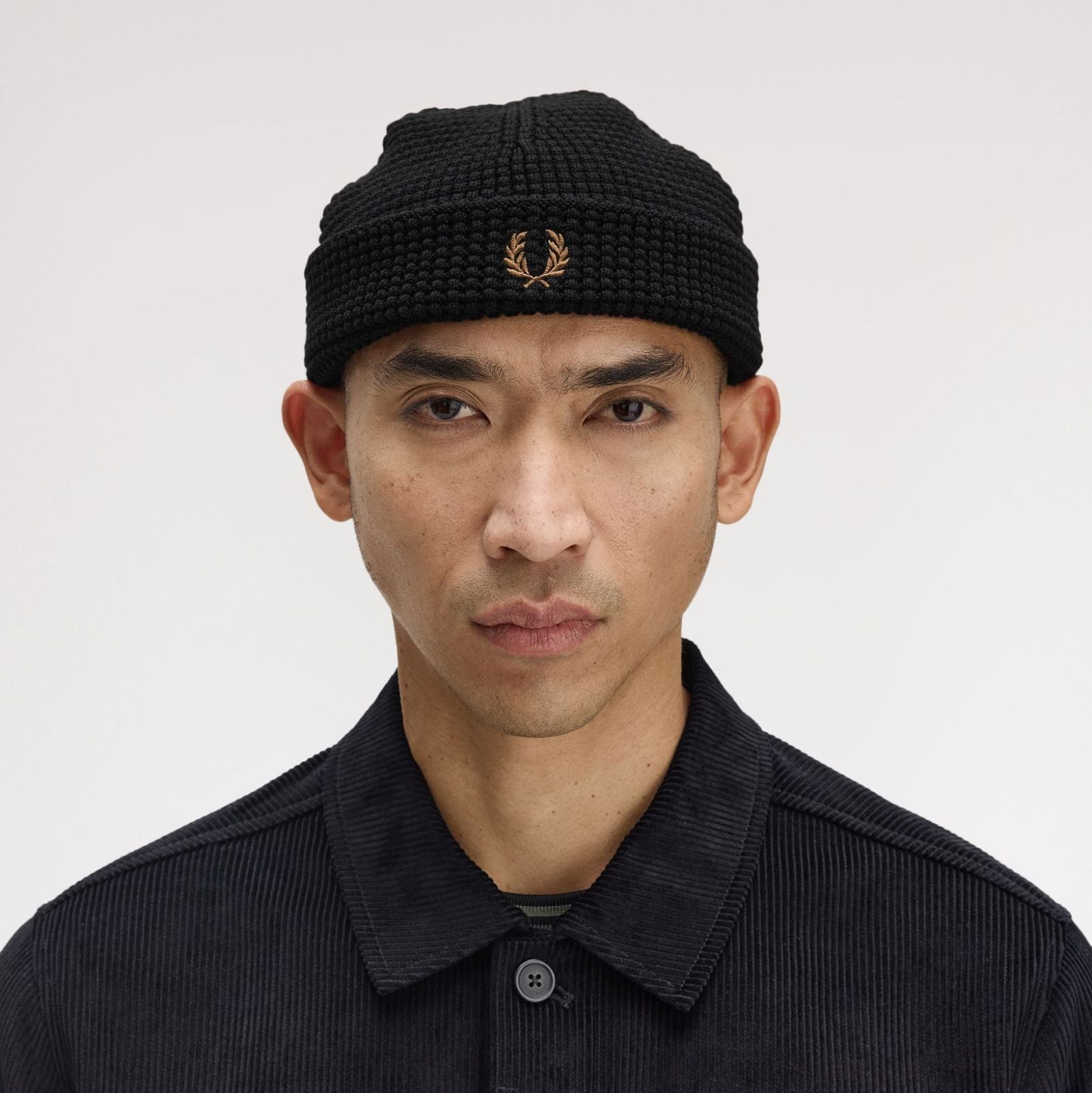 Waffle Beanie Fred Perry AW25 - Black