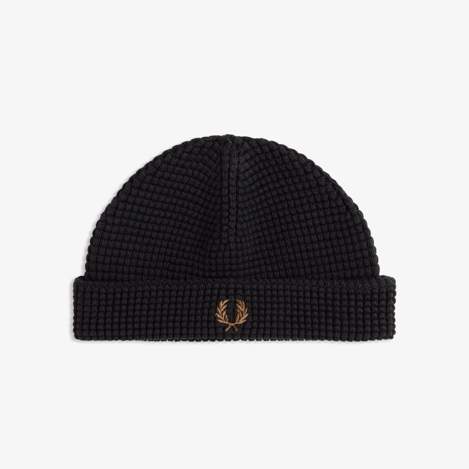 Waffle Beanie Fred Perry AW25 - Black