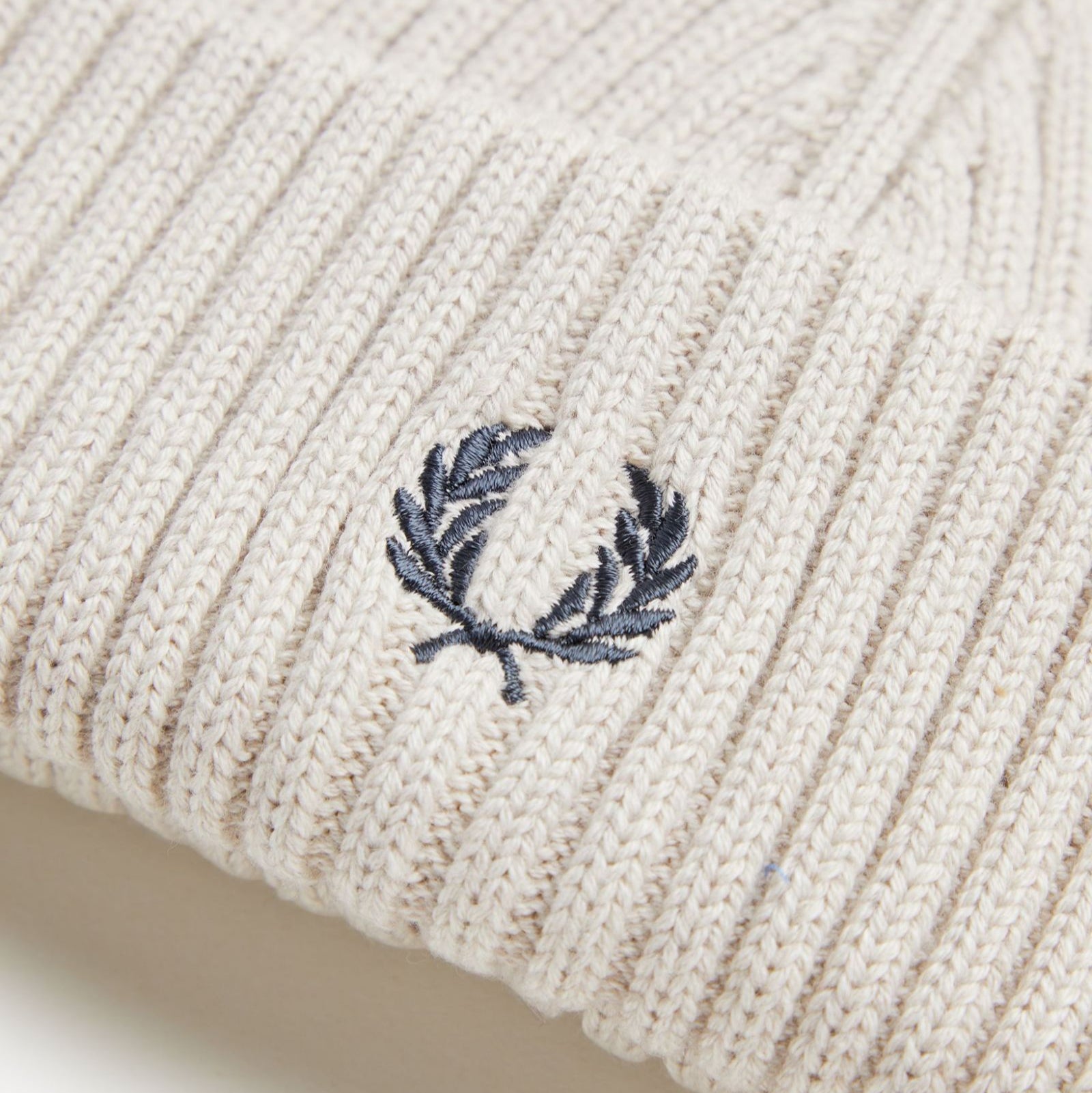 FP Cotton Rib Beanie Fred Perry - Porridge Marl