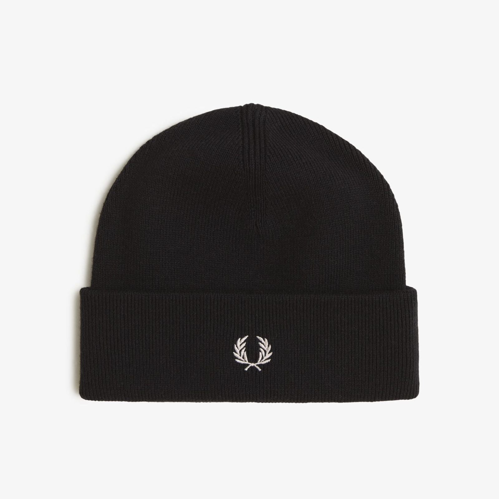 Classic Beanie Fred Perry AW25 - Black / Snow White