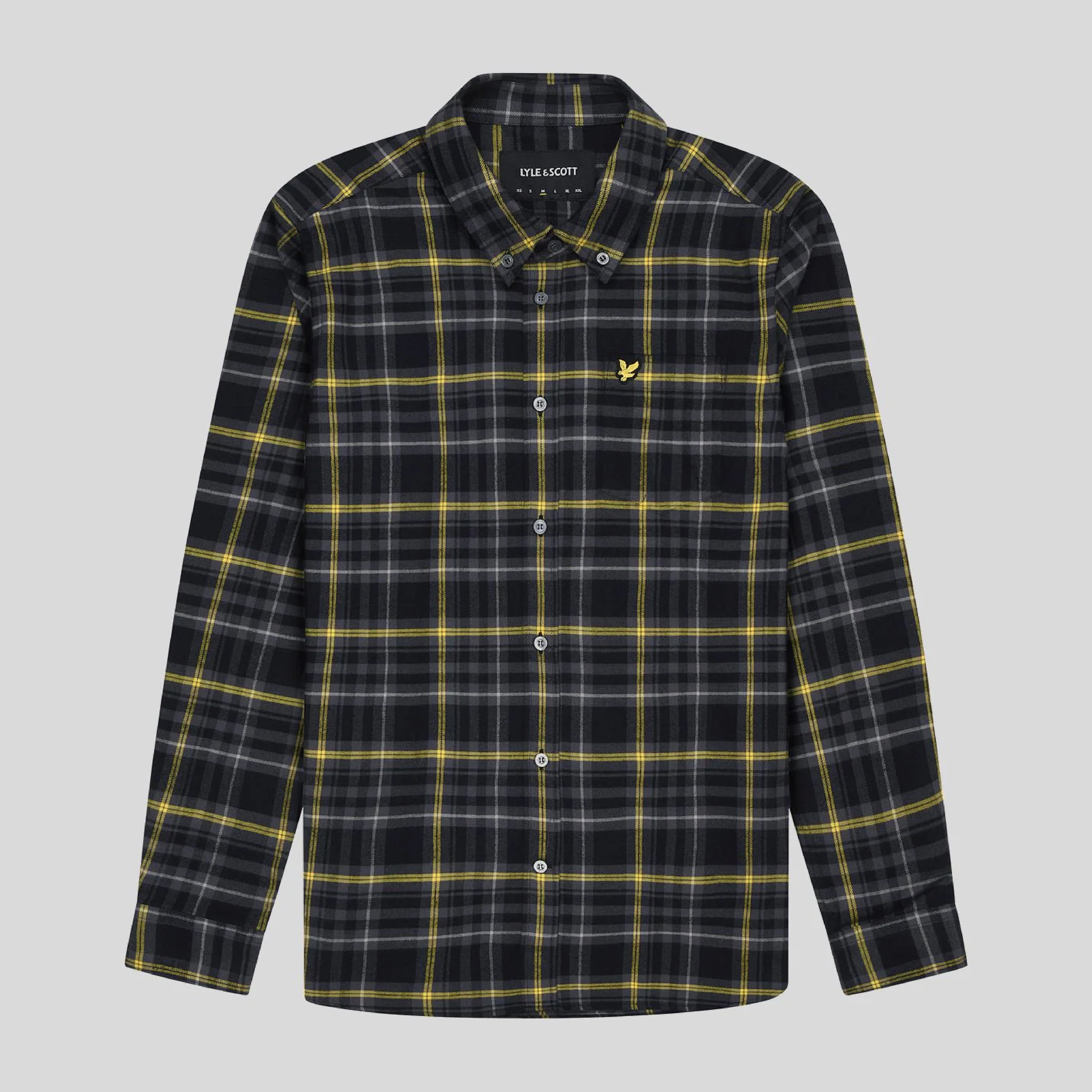 Check Flannel Shirt Lyle & Scott - Jet Black