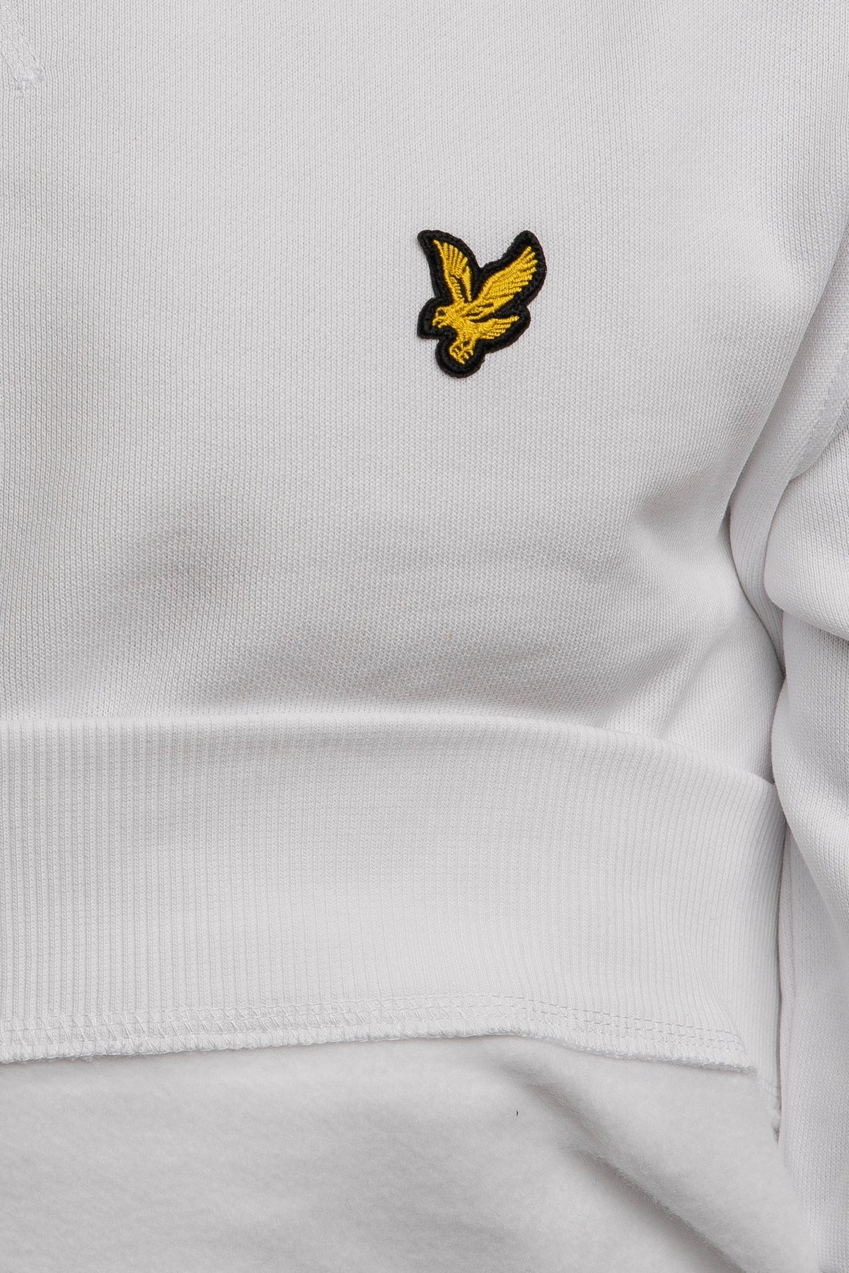 Lyle & Scott – Crew Neck Brushback Sweatshirt – White