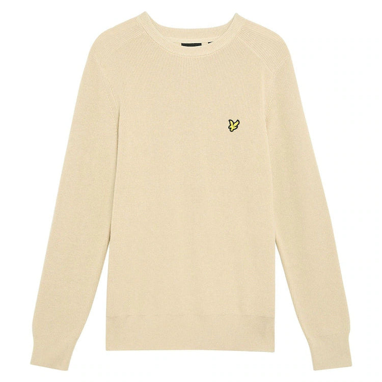 Engineered Rib Crew Neck Jumper Lyle & Scott AW25 - Grey Taupe