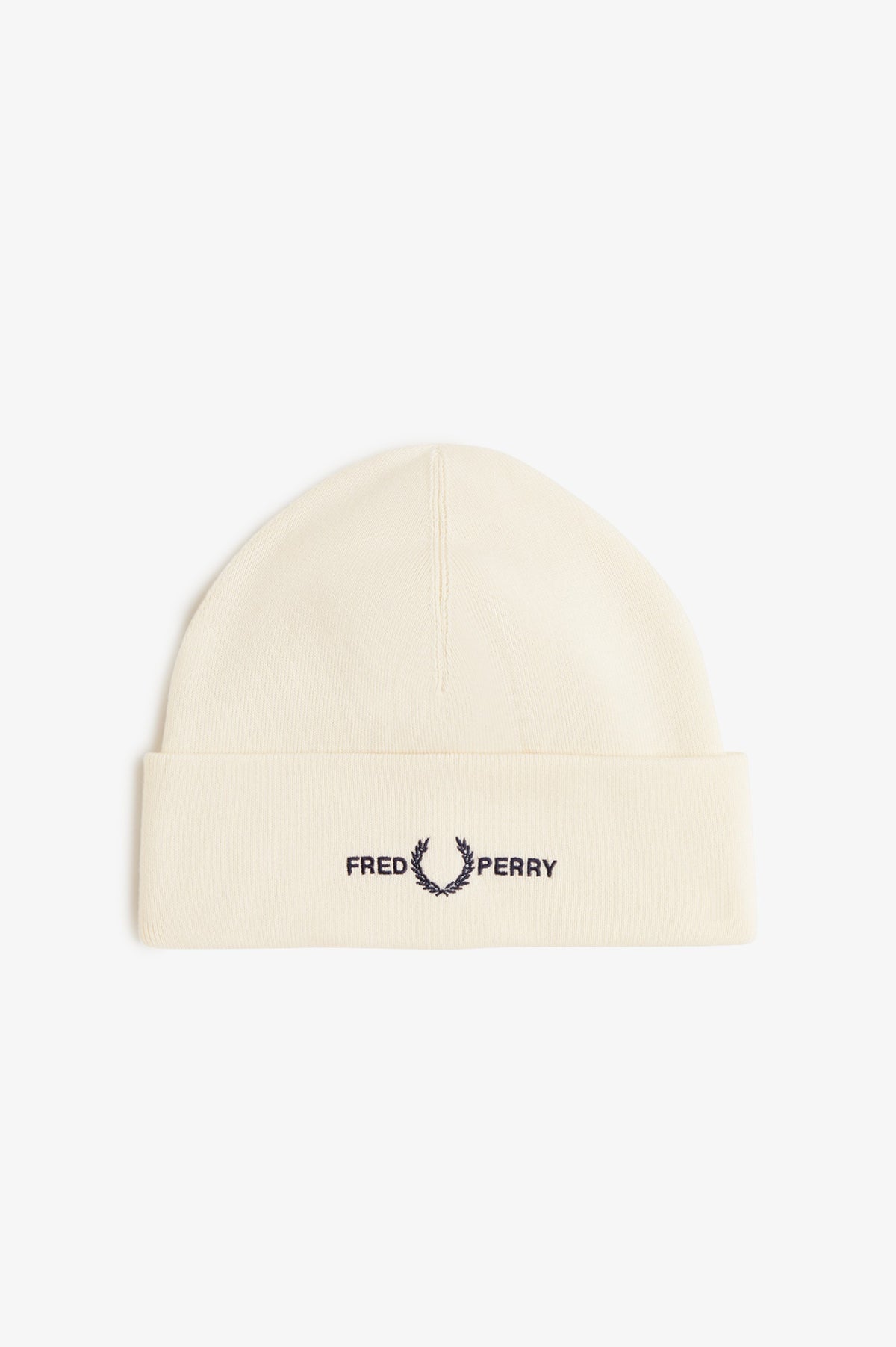 Fred Perry Graphic Beanie Ecru/Dark Airforce