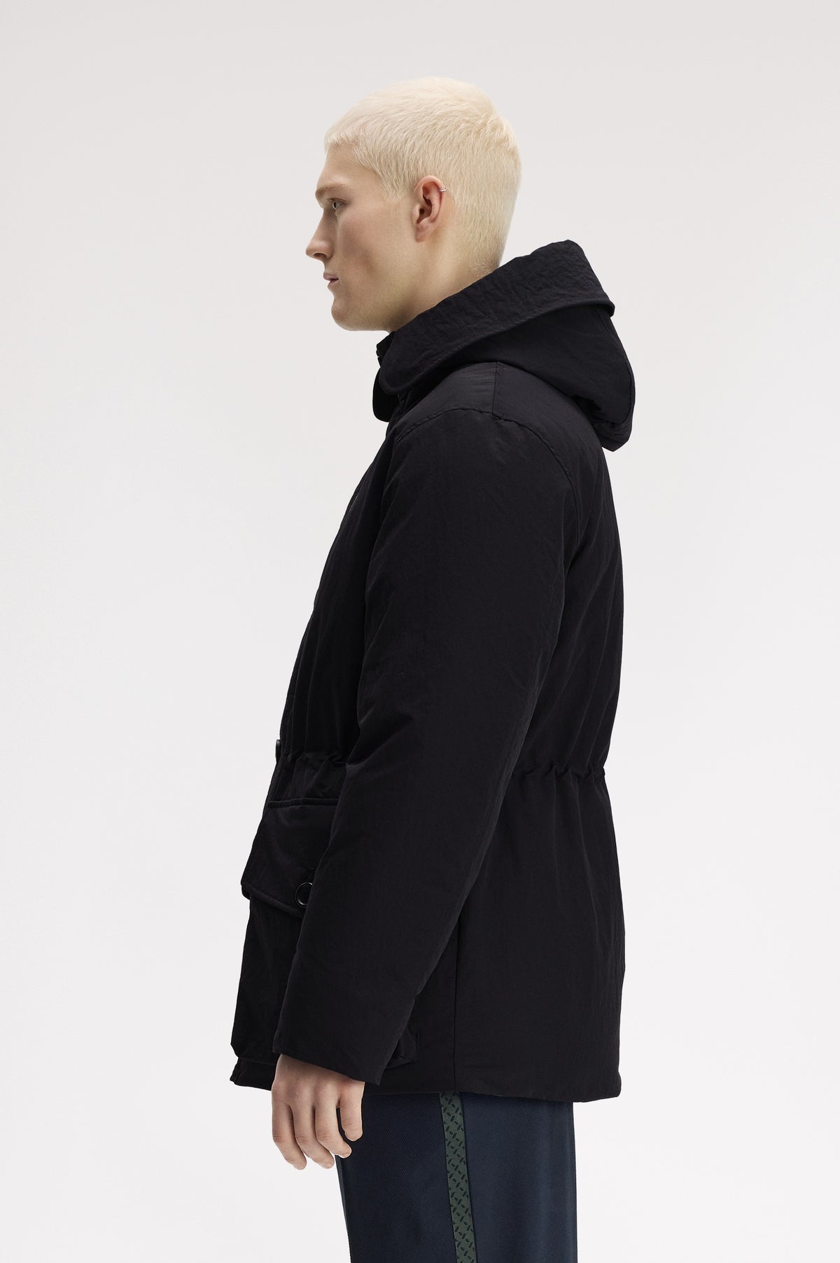 Fred Perry Padded Patch Pocket Parka Black