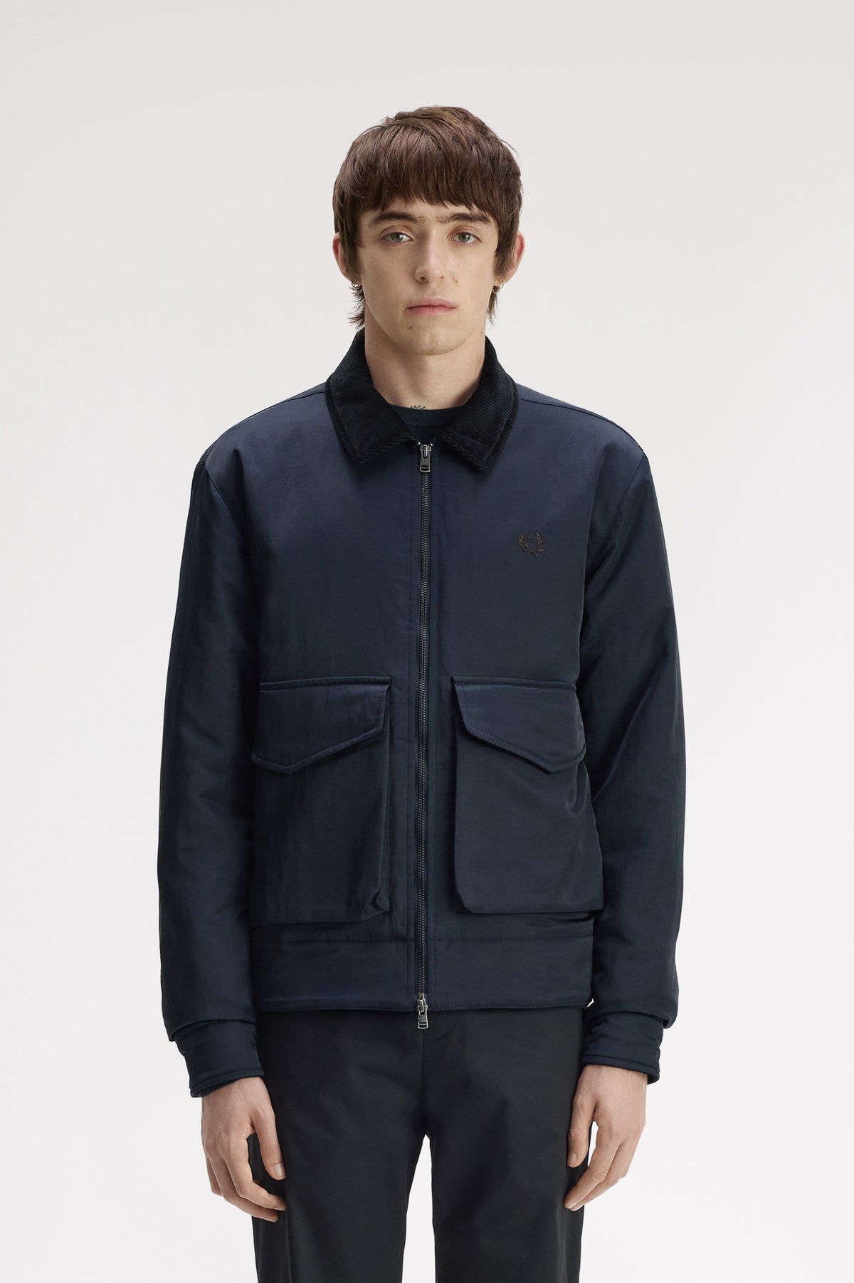 Fred Perry Nylon Caban Jacket Navy