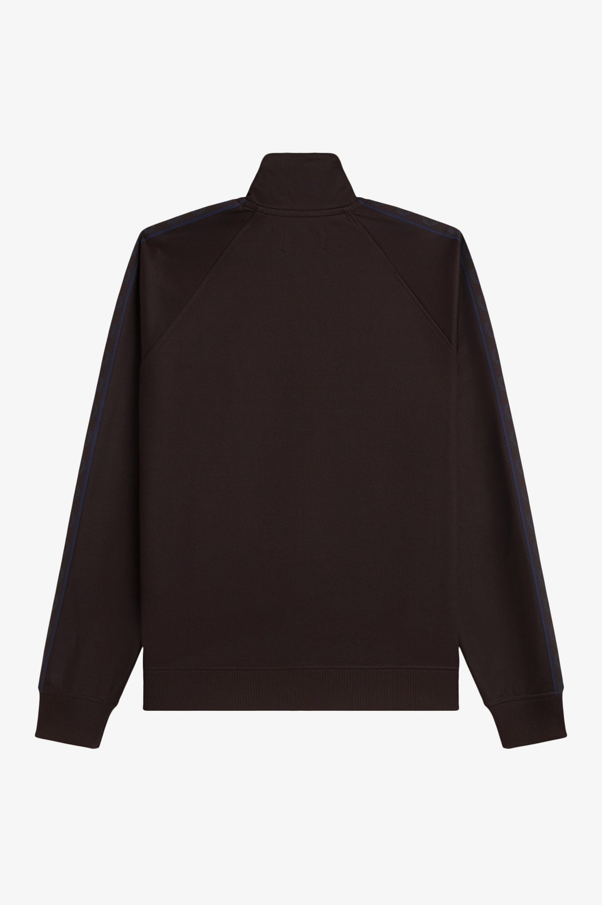 Fred Perry Contrast Tape Track Jacket Rich Brown