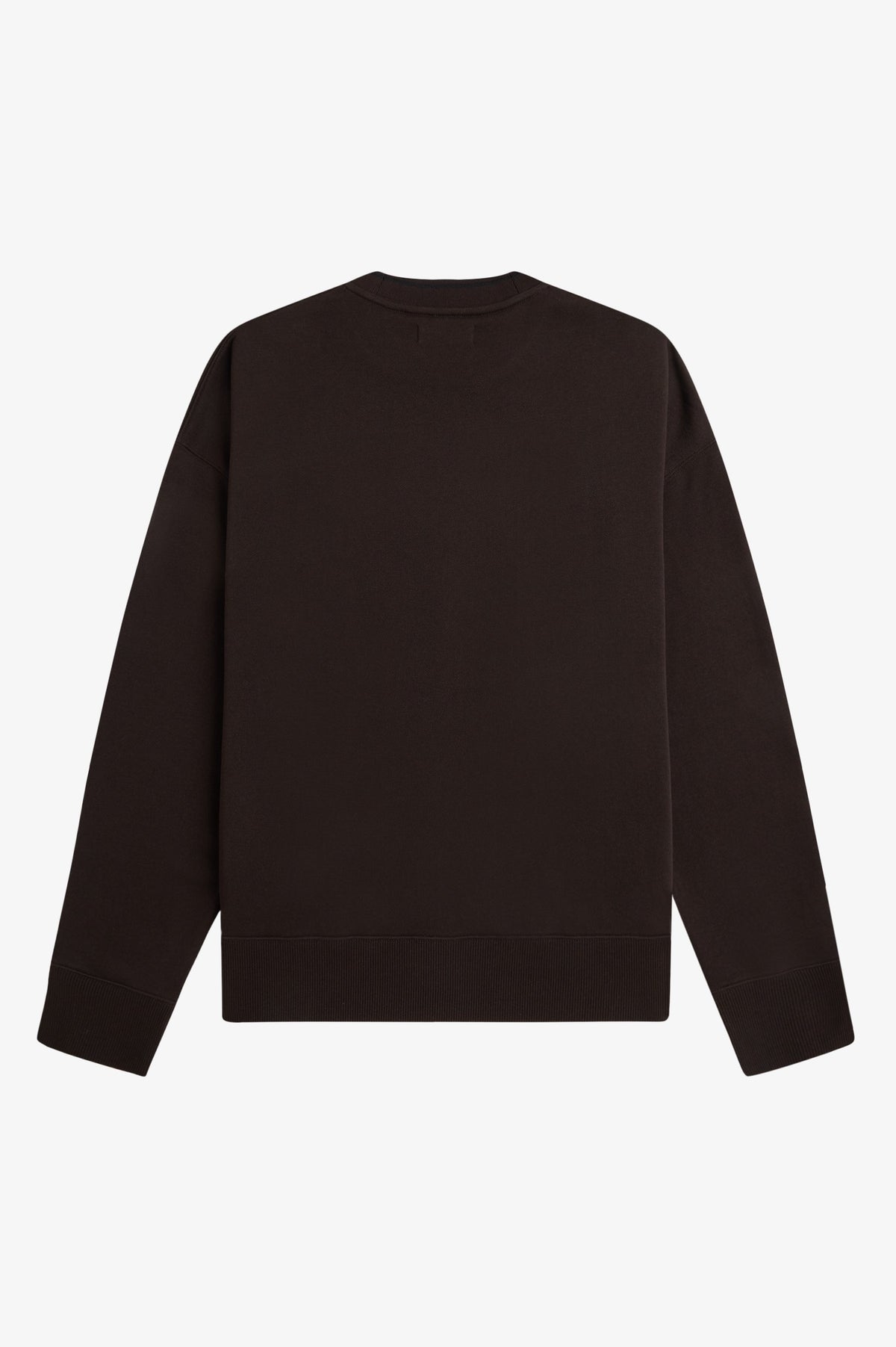 Fred Perry Oversized Tipped Sweatshirt Rich Brown
