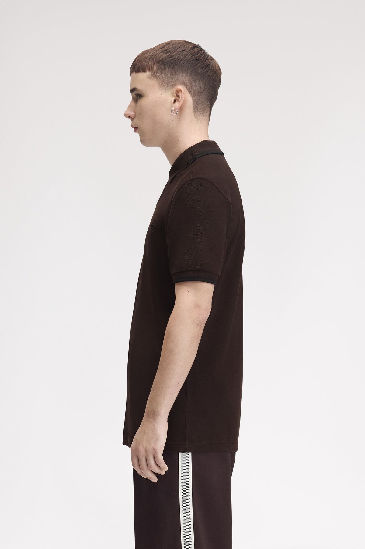 Fred Perry Twin Tipped Fred Perry Shirt M3600 Rich Brown/Black