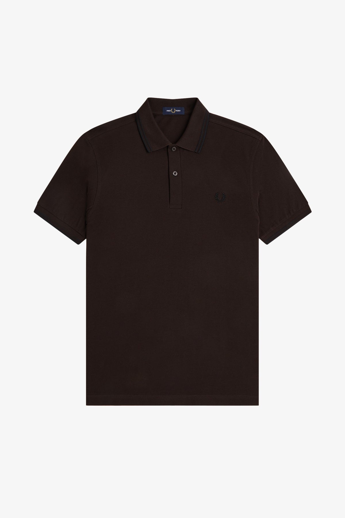 Fred Perry Twin Tipped Fred Perry Shirt M3600 Rich Brown/Black