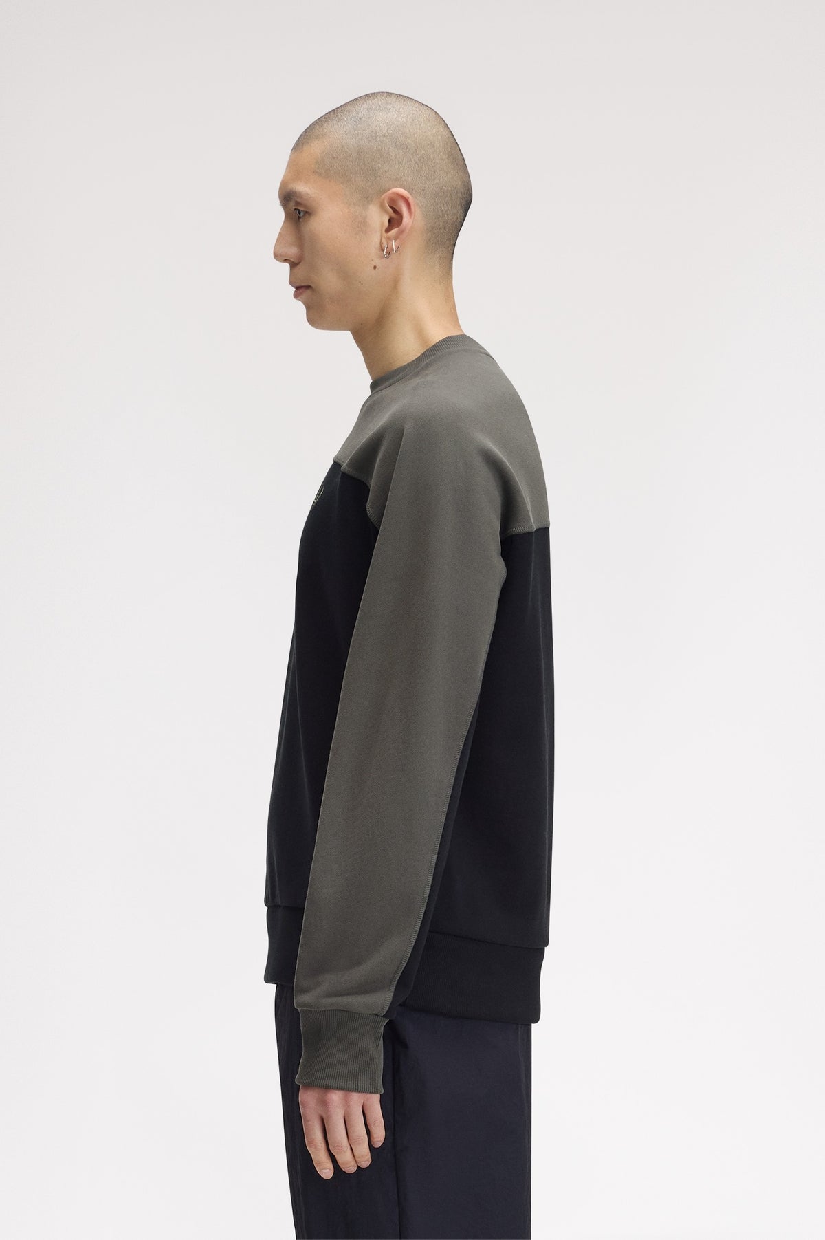 Fred Perry Colour Block Sweatshirt Black