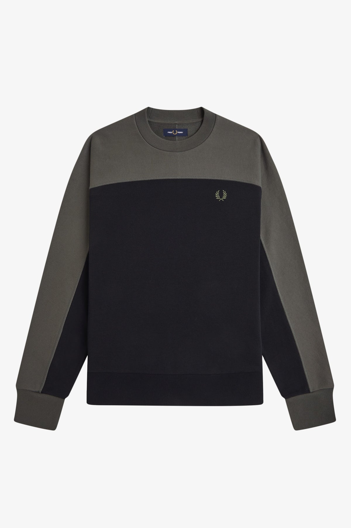 Fred Perry Colour Block Sweatshirt Black