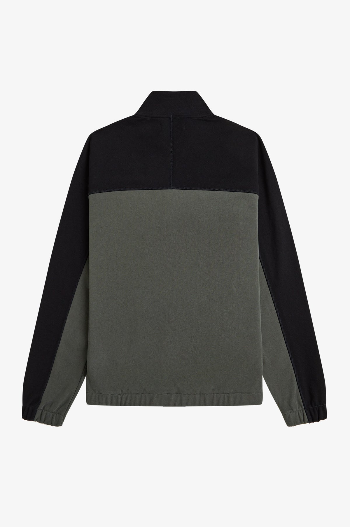 Fred Perry Colourblock Halfzip Sweatshirt Field Green