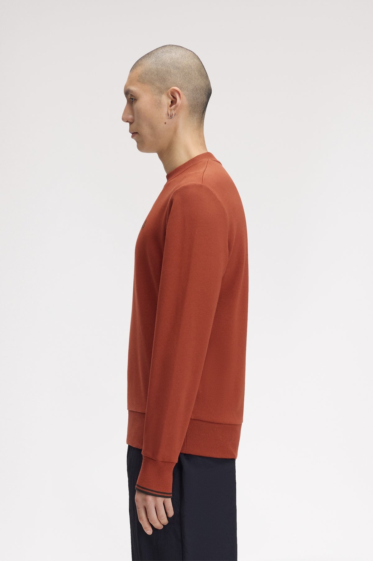 Fred Perry Crew Neck Sweatshirt Brandy