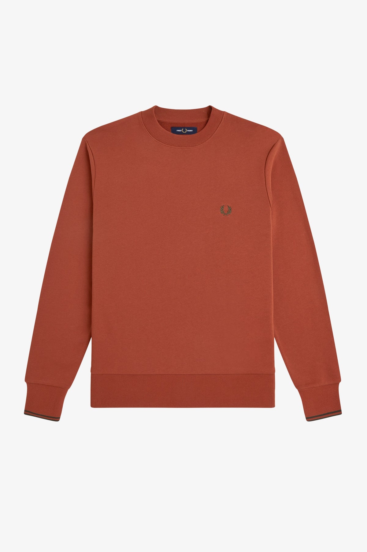 Fred Perry Crew Neck Sweatshirt Brandy