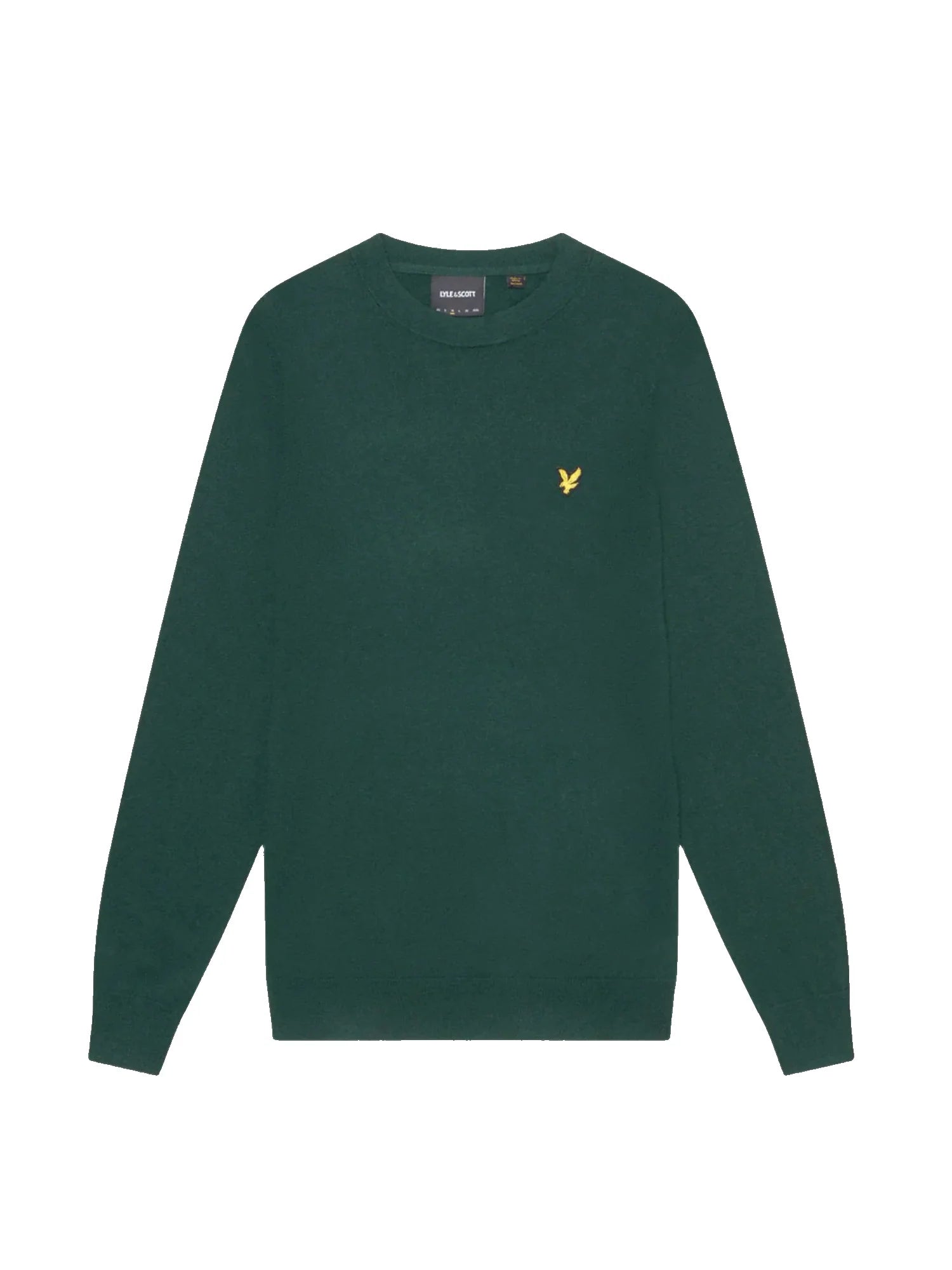 Cotton Merino Crew Neck Jumper Lyle & Scott AW25 - Dark Green