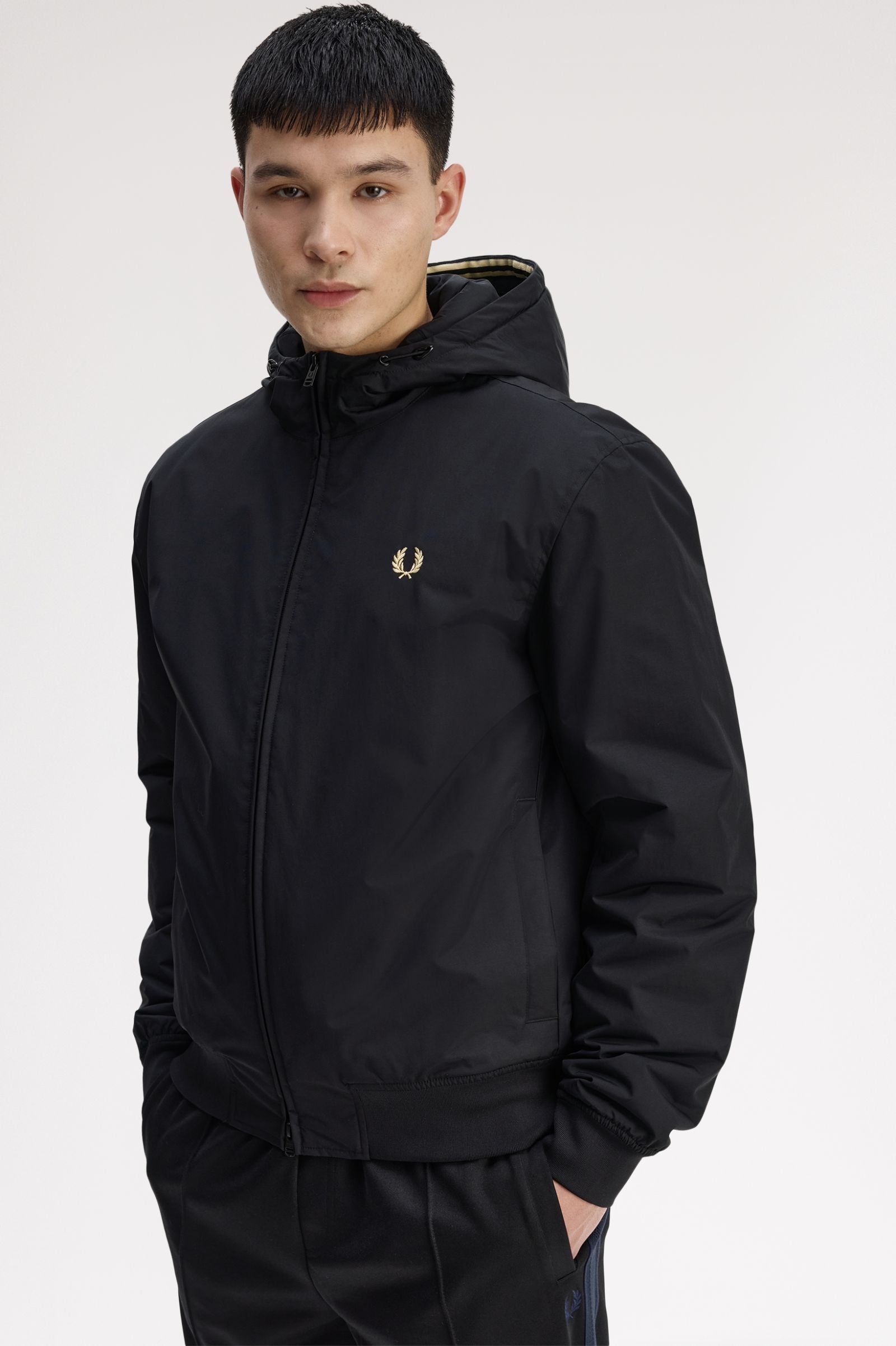 Hooded Brentham Jacket Fred Perry AW25 - Black