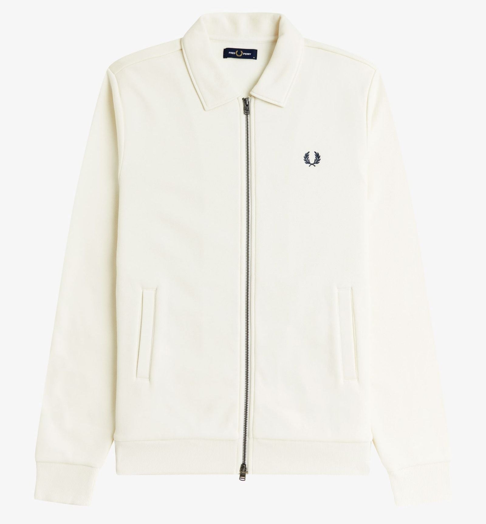Zip Through Collared Sweatshirt Fred Perry AW25 - Ecru
