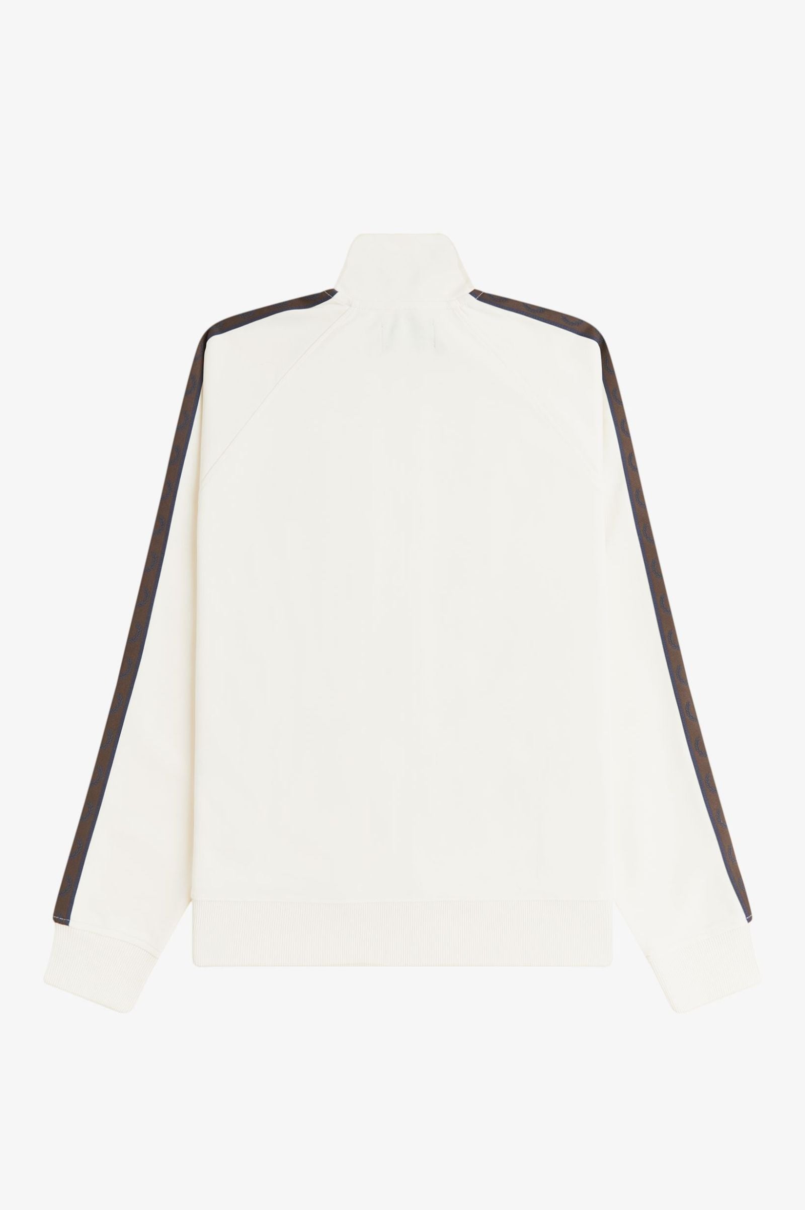 Contrast Tape Track Jacket Fred Perry AW25 - Ecru / Burnt Tobacco