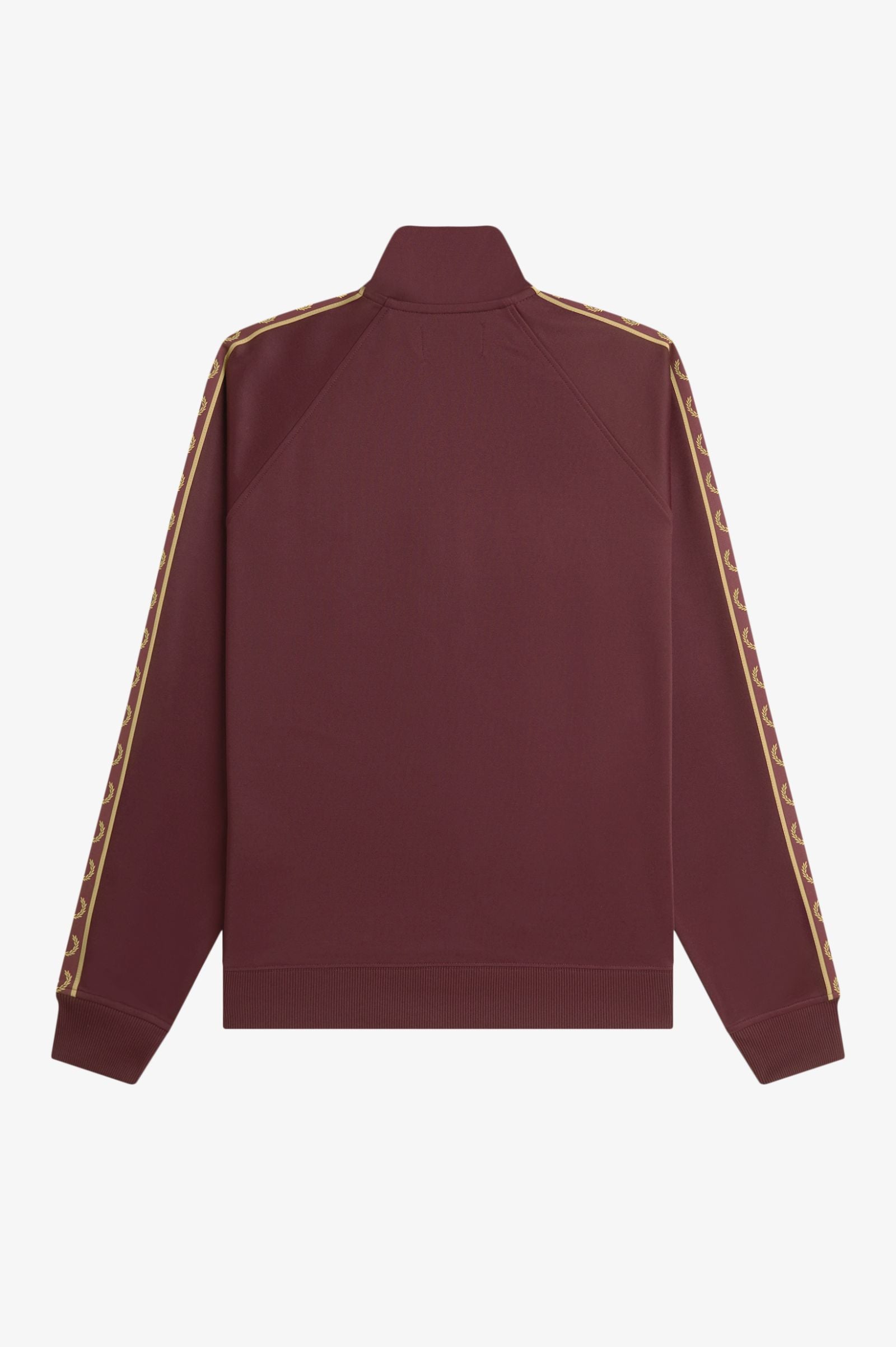 Fred Perry Contrast Tape Track Jacket - Oxblood / Champagne