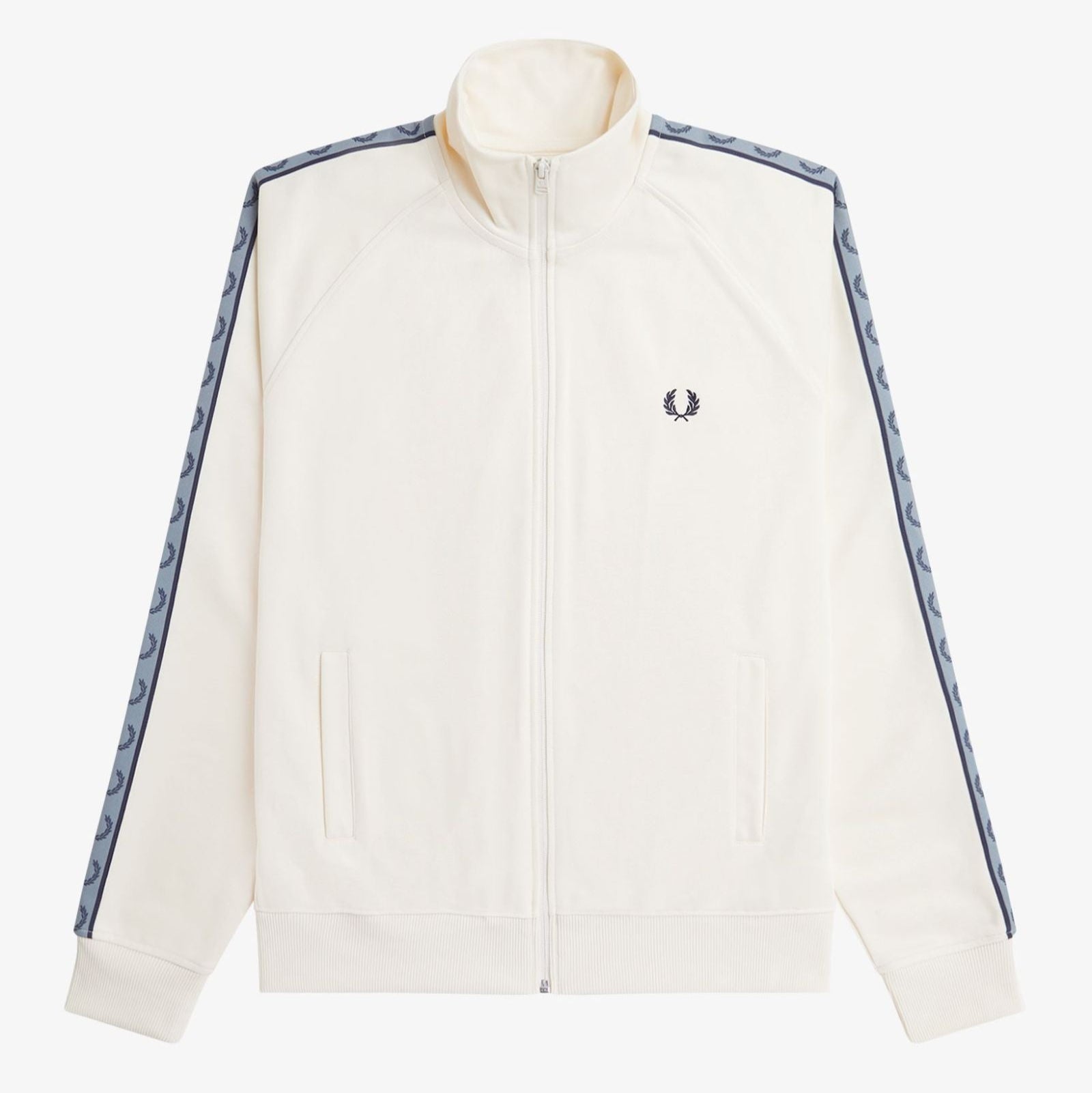 Contrast Tape Track Jacket Fred Perry AW25 - Ecru / Navy