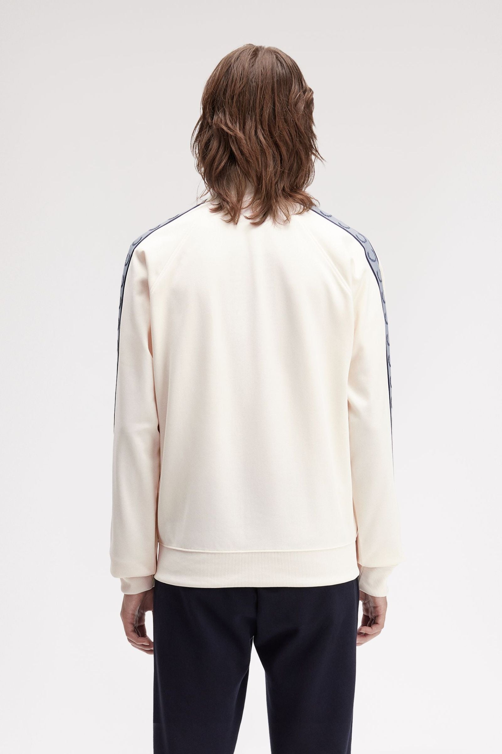 Contrast Tape Track Jacket Fred Perry AW25 - Ecru / Navy