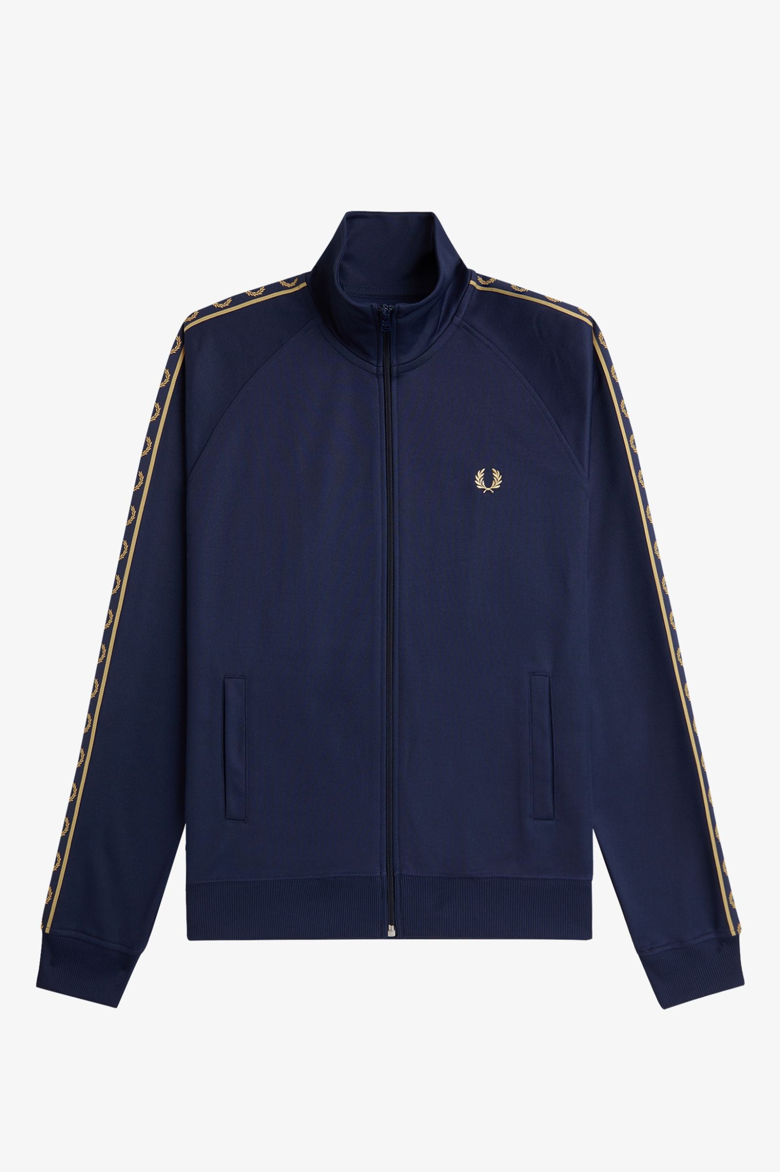 Fred Perry Contrast Tape Track Jacket - Tennis Blu / Champagne