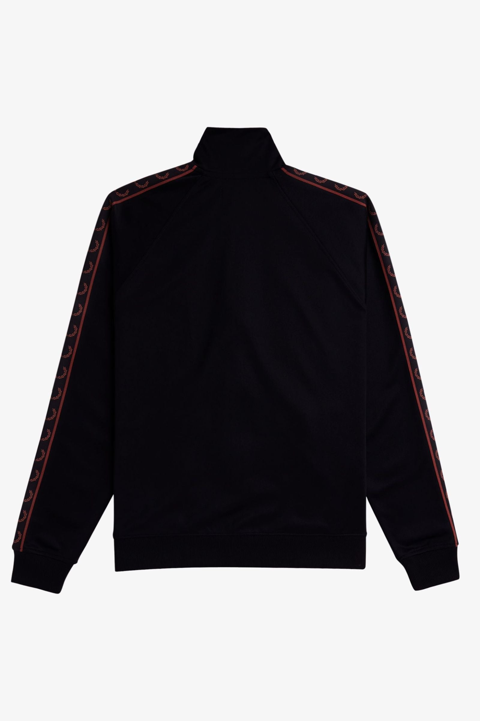 FP Contrast Tape Track Jacket Fred Perry - Black / Whisky Brown