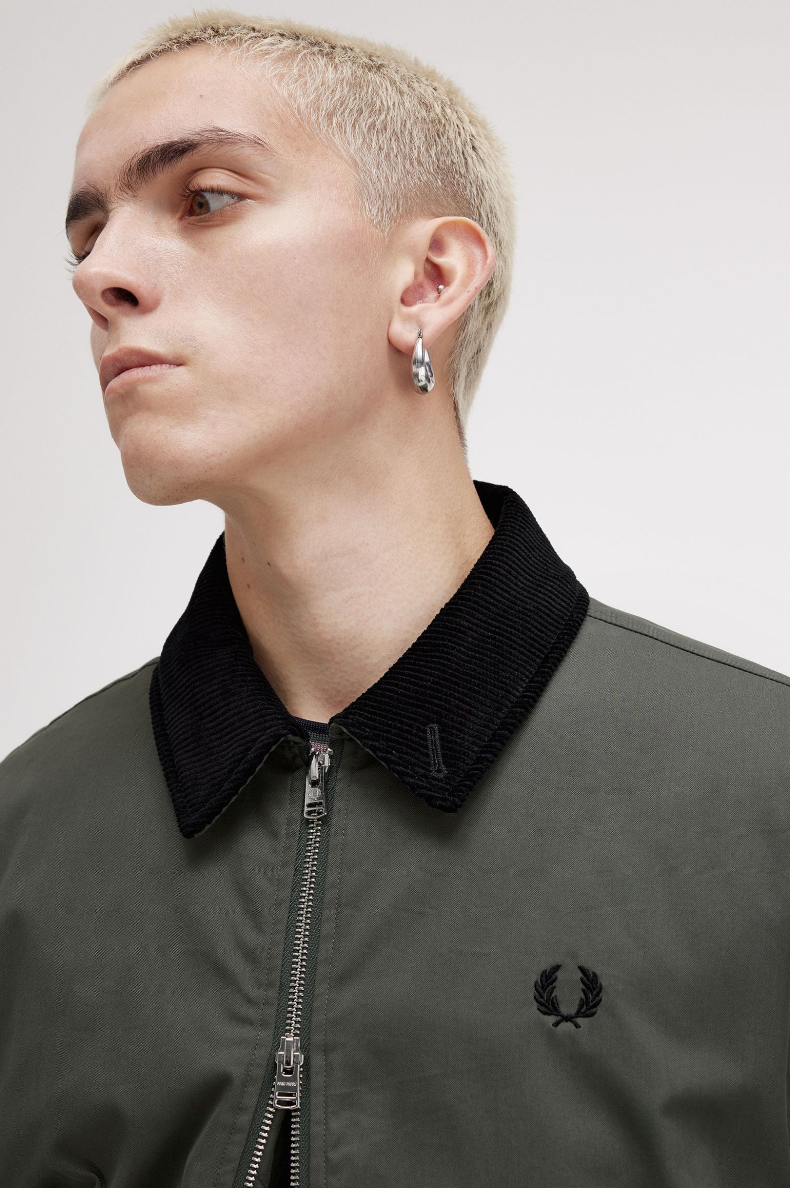 FP The Caban Jacket Fred Perry - Field Green