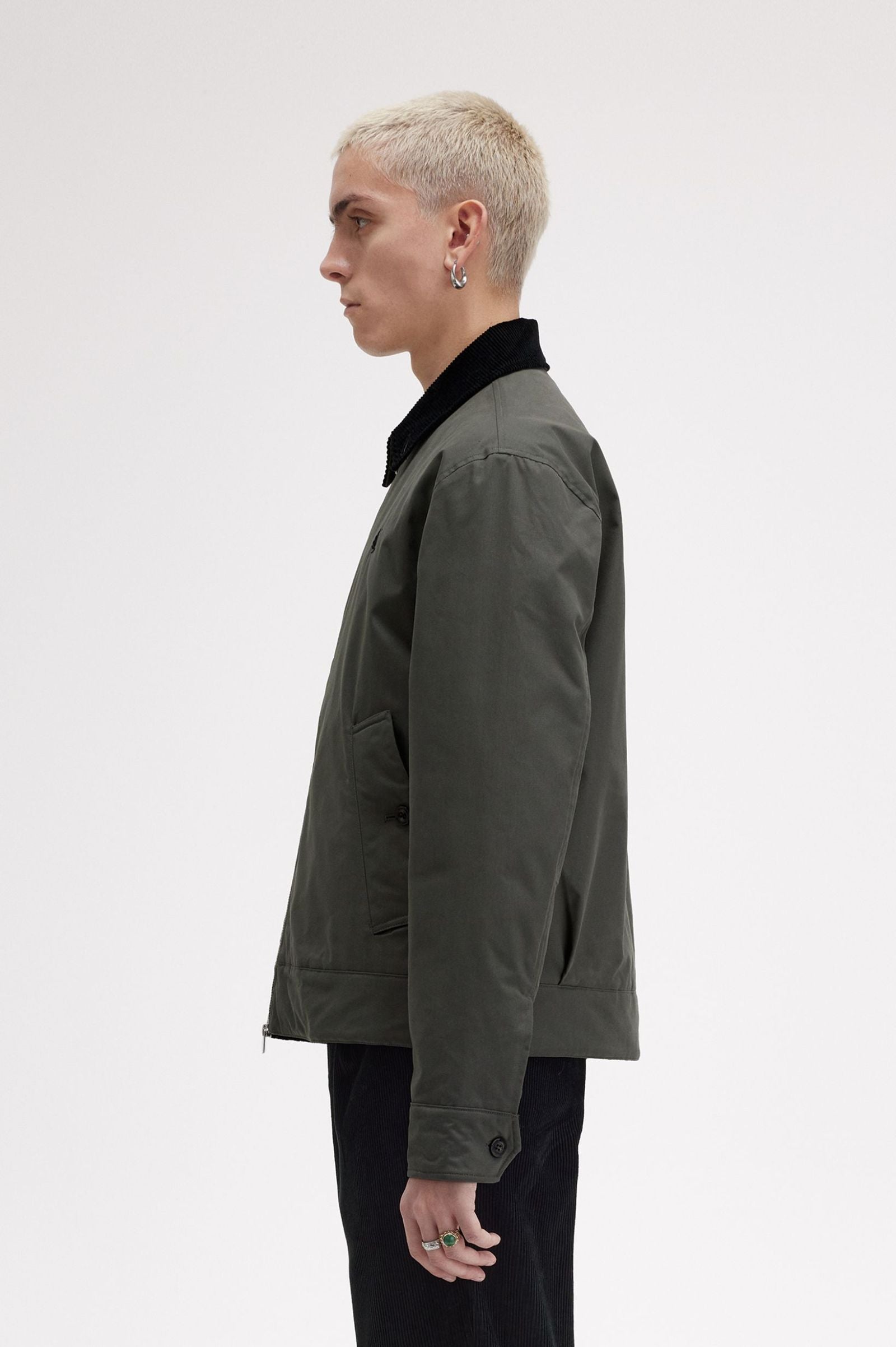 FP The Caban Jacket Fred Perry - Field Green